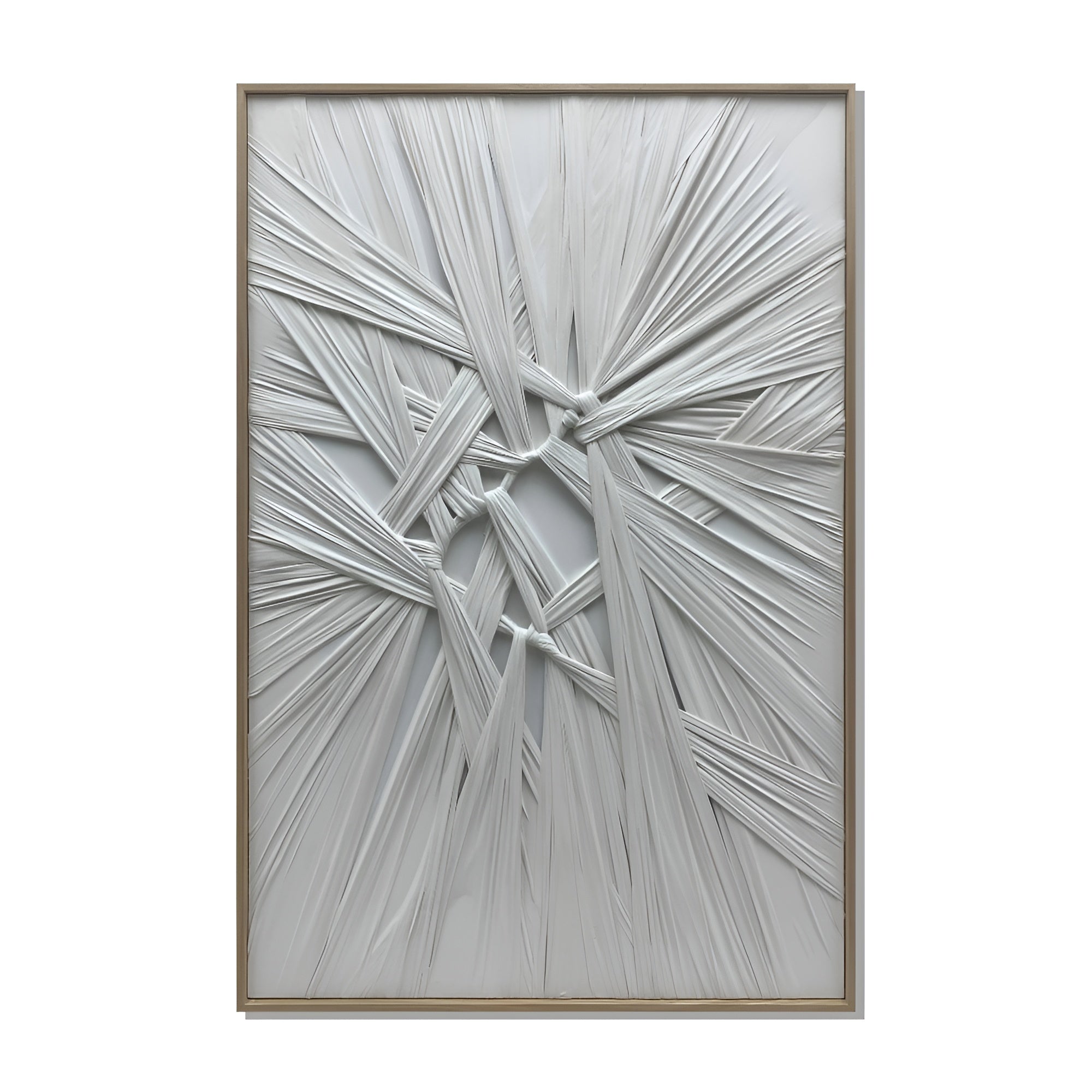 Interwoven Chaos Wall Art Interior Moderna White