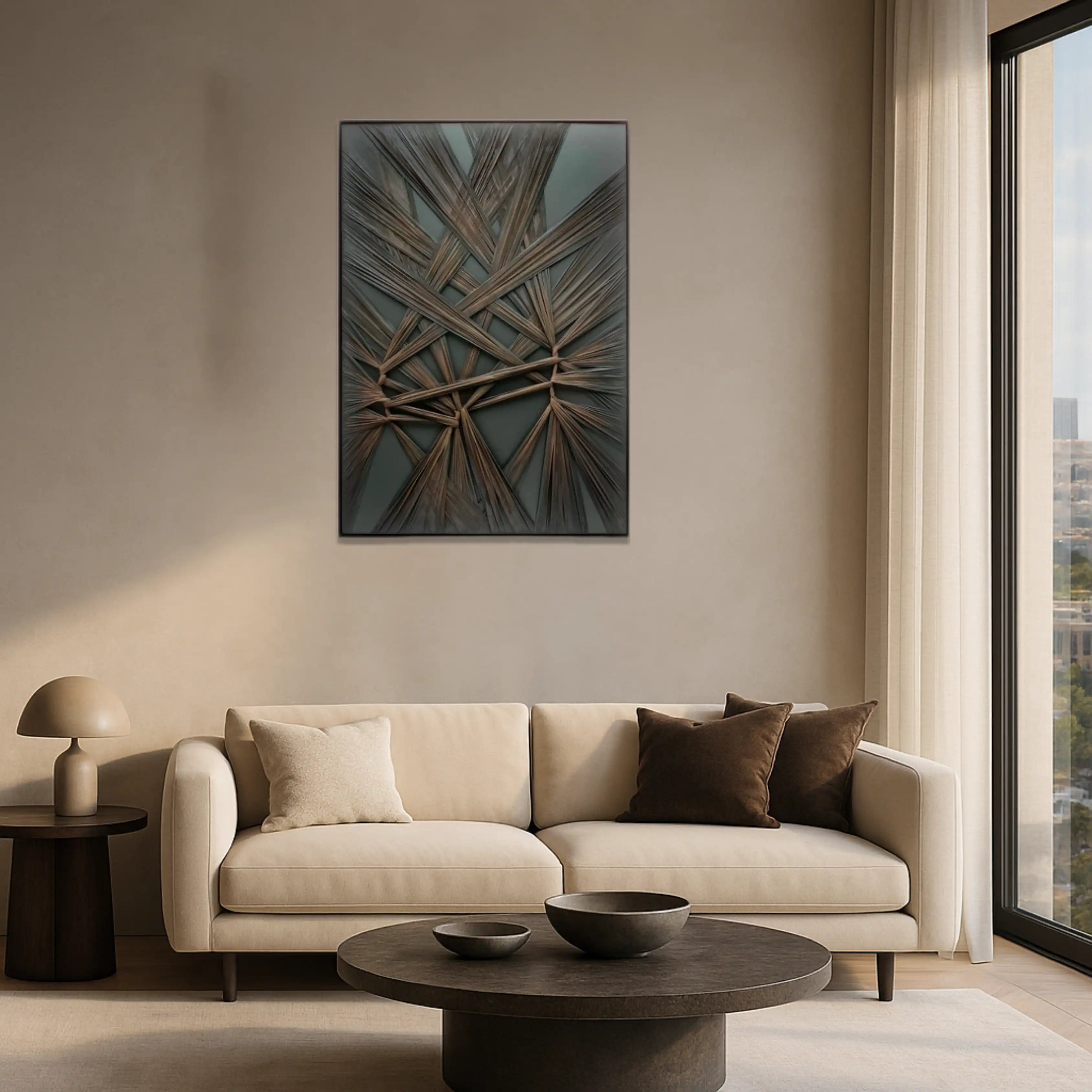 Interwoven Chaos Wall Art Interior Moderna