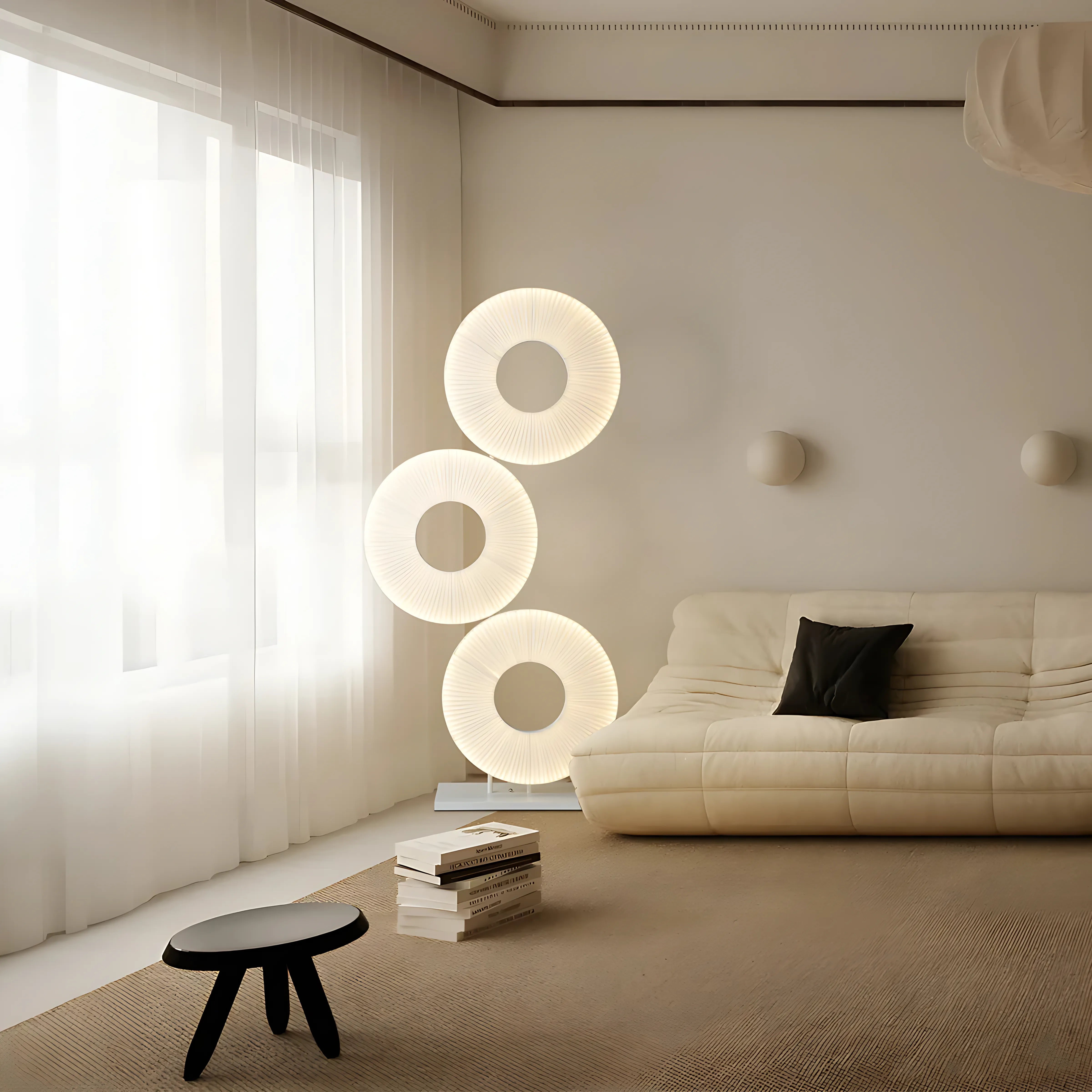 Iris Triple Ring Floor Lamp Lamp Interior Moderna