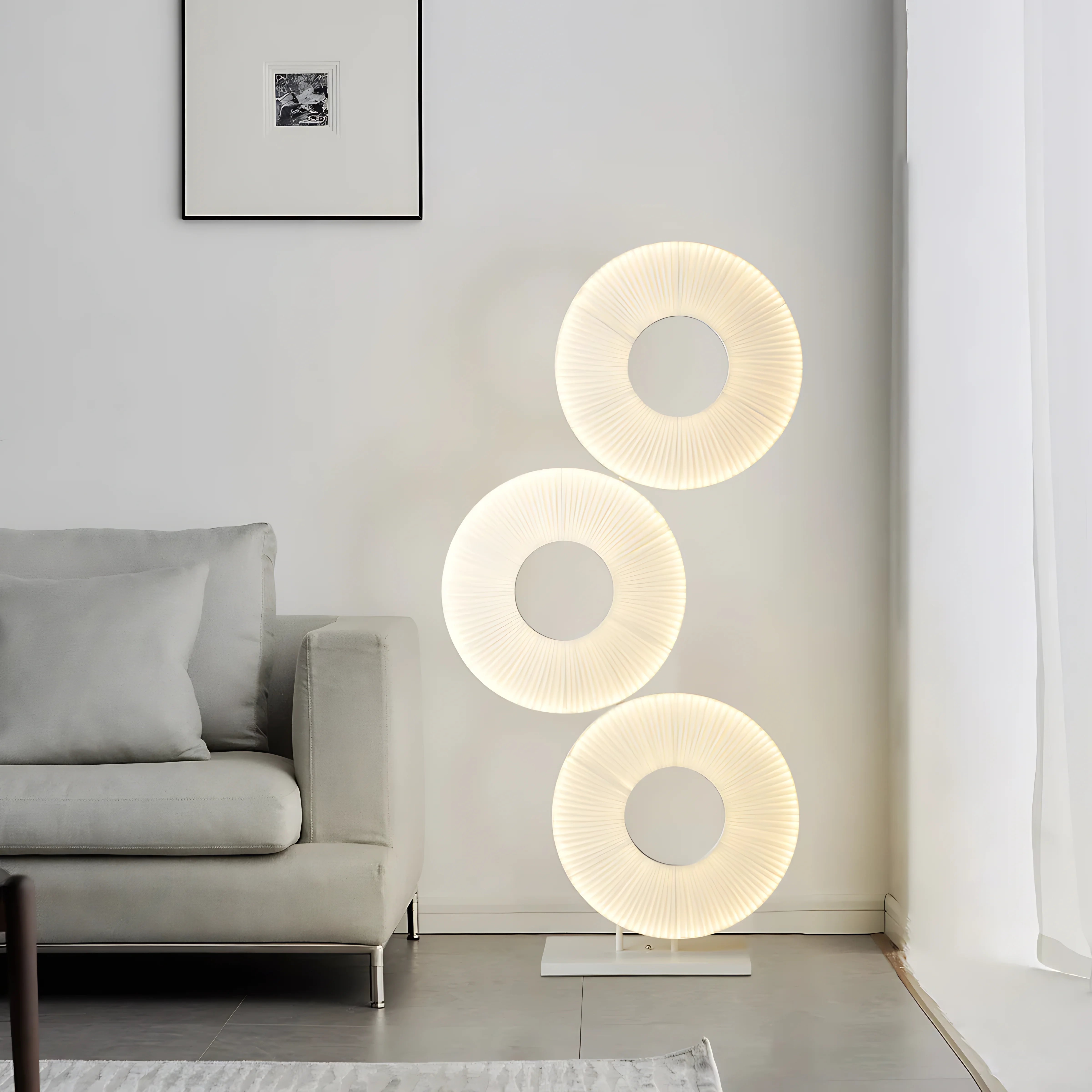 Iris Triple Ring Floor Lamp Lamp Interior Moderna
