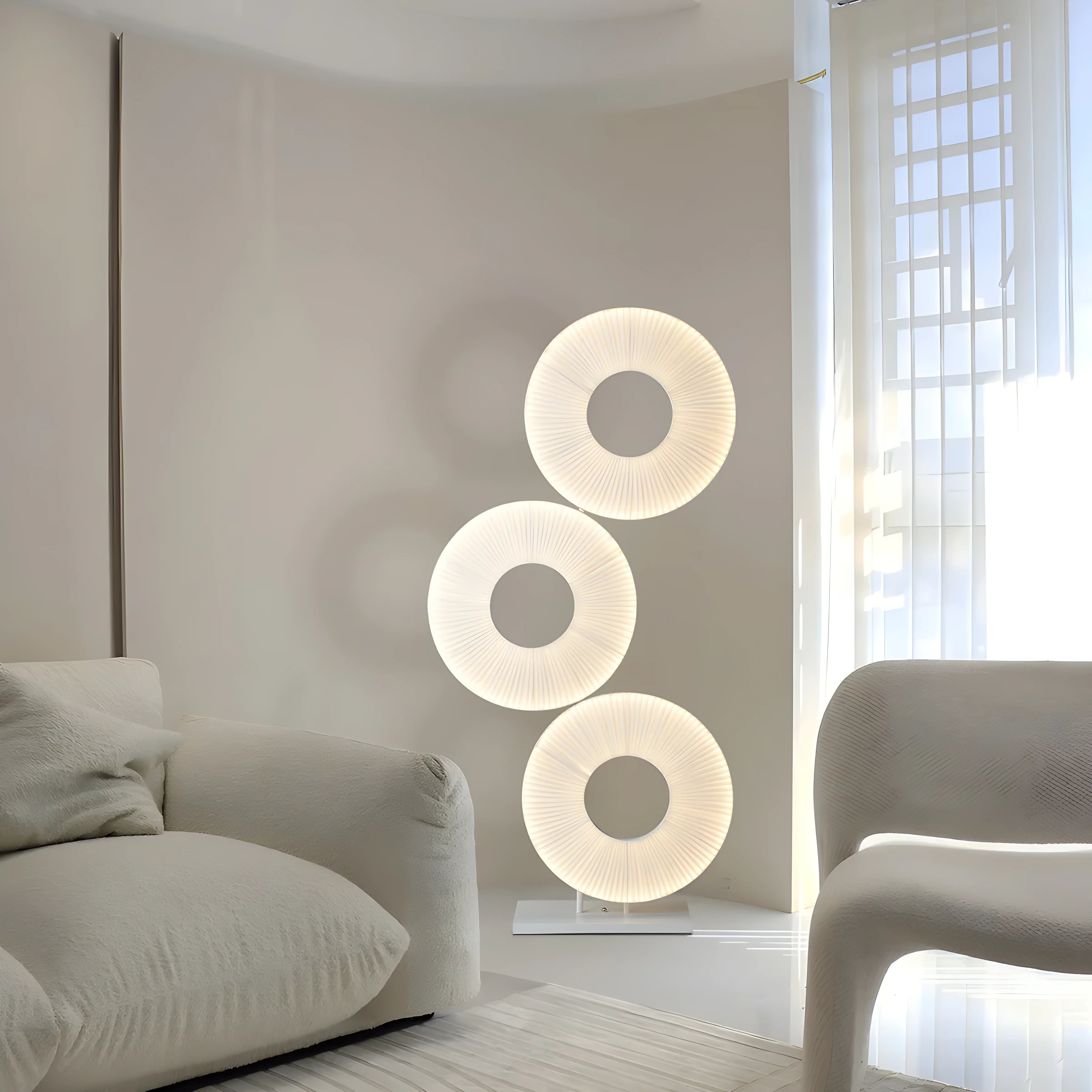 Iris Triple Ring Floor Lamp Lamp Interior Moderna