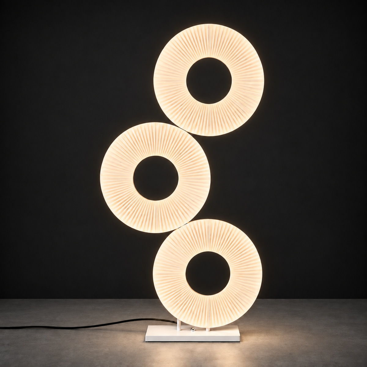 Iris Triple Ring Floor Lamp Lamp Interior Moderna