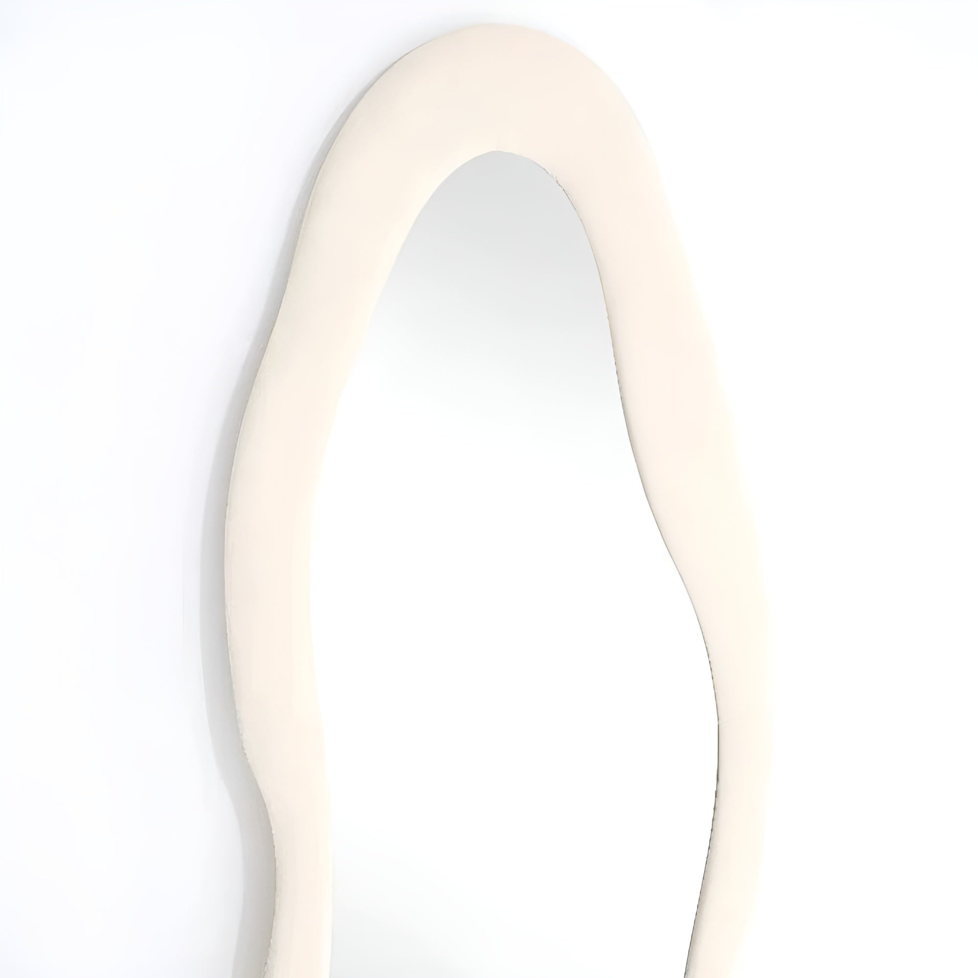 Irregular Standing Mirror Mirror Interior Moderna Beige