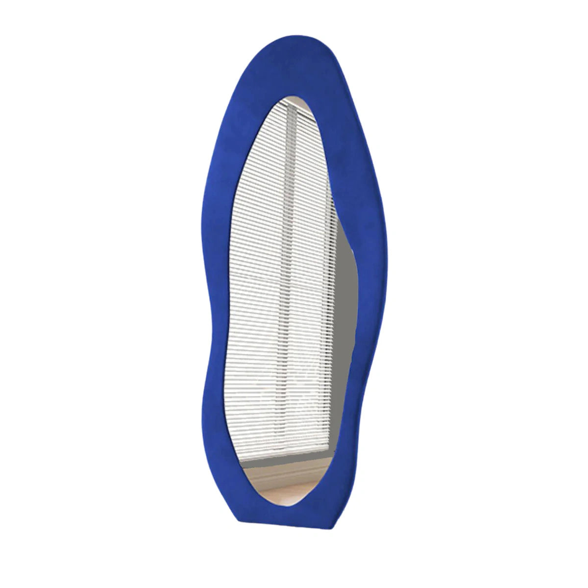 Irregular Standing Mirror Mirror Interior Moderna Blue