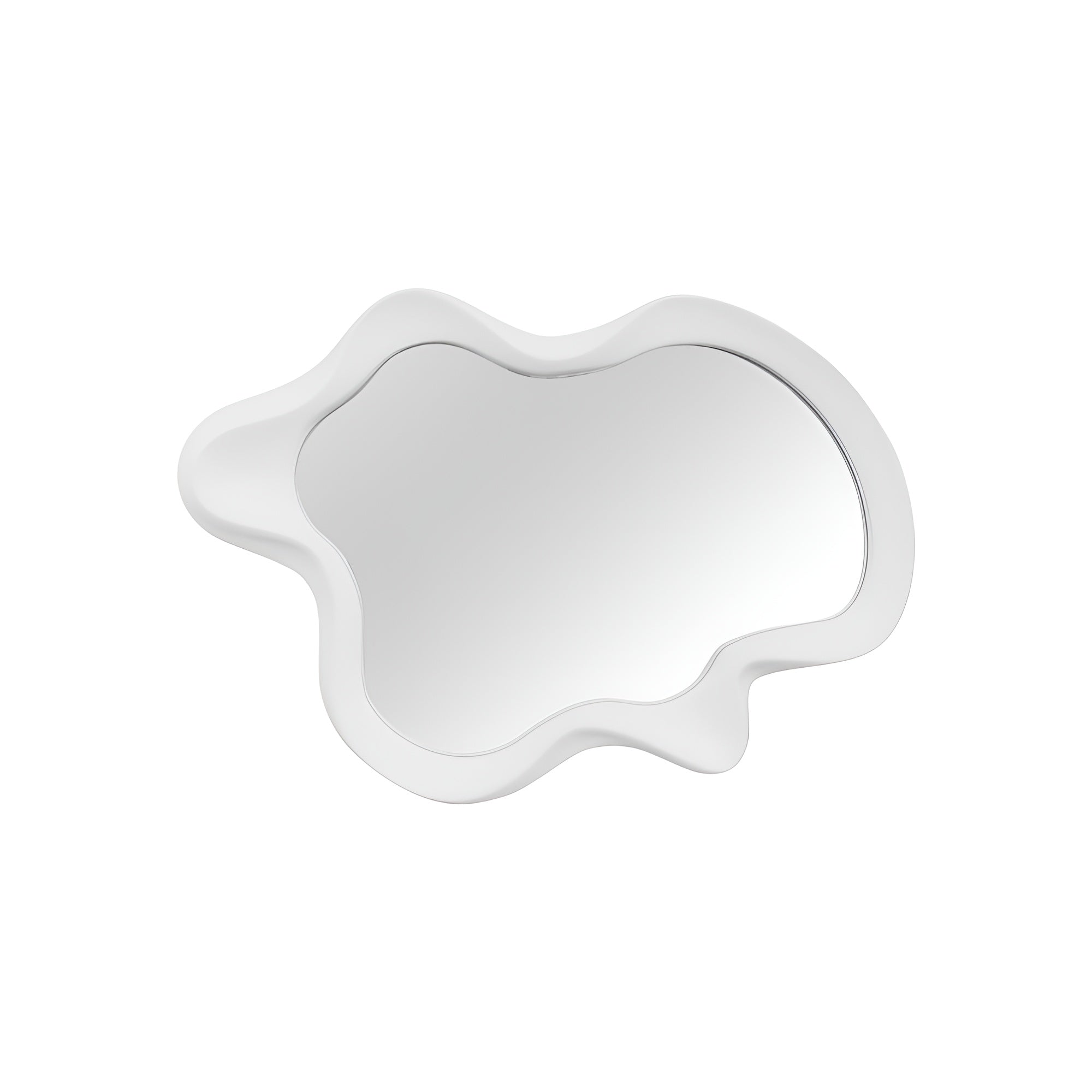 Irregular Wave Mirror Mirror Interior Moderna White