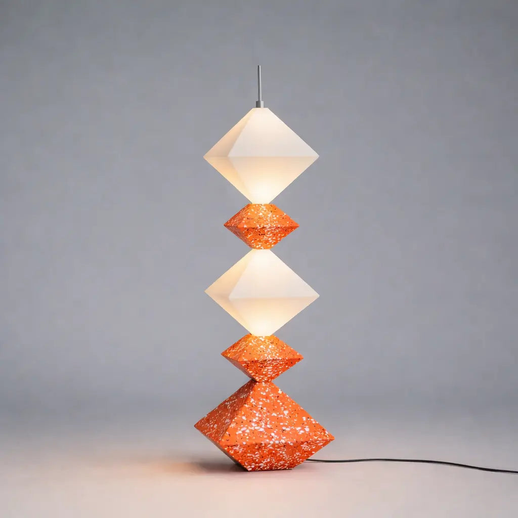 Ishi Floor Lamp Lamp Interior Moderna Orange