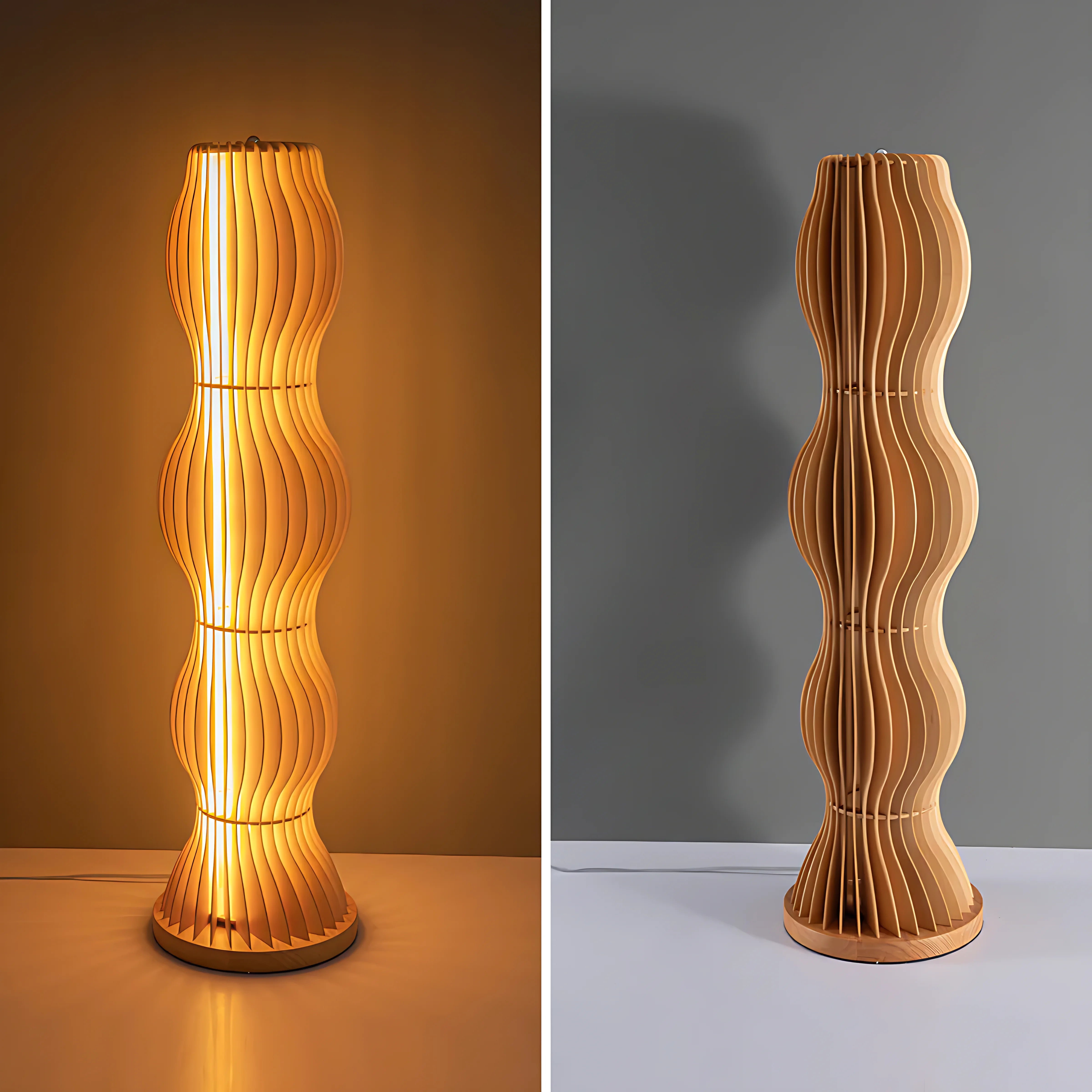 Vapor Wood Lamp Lamp Interior Moderna