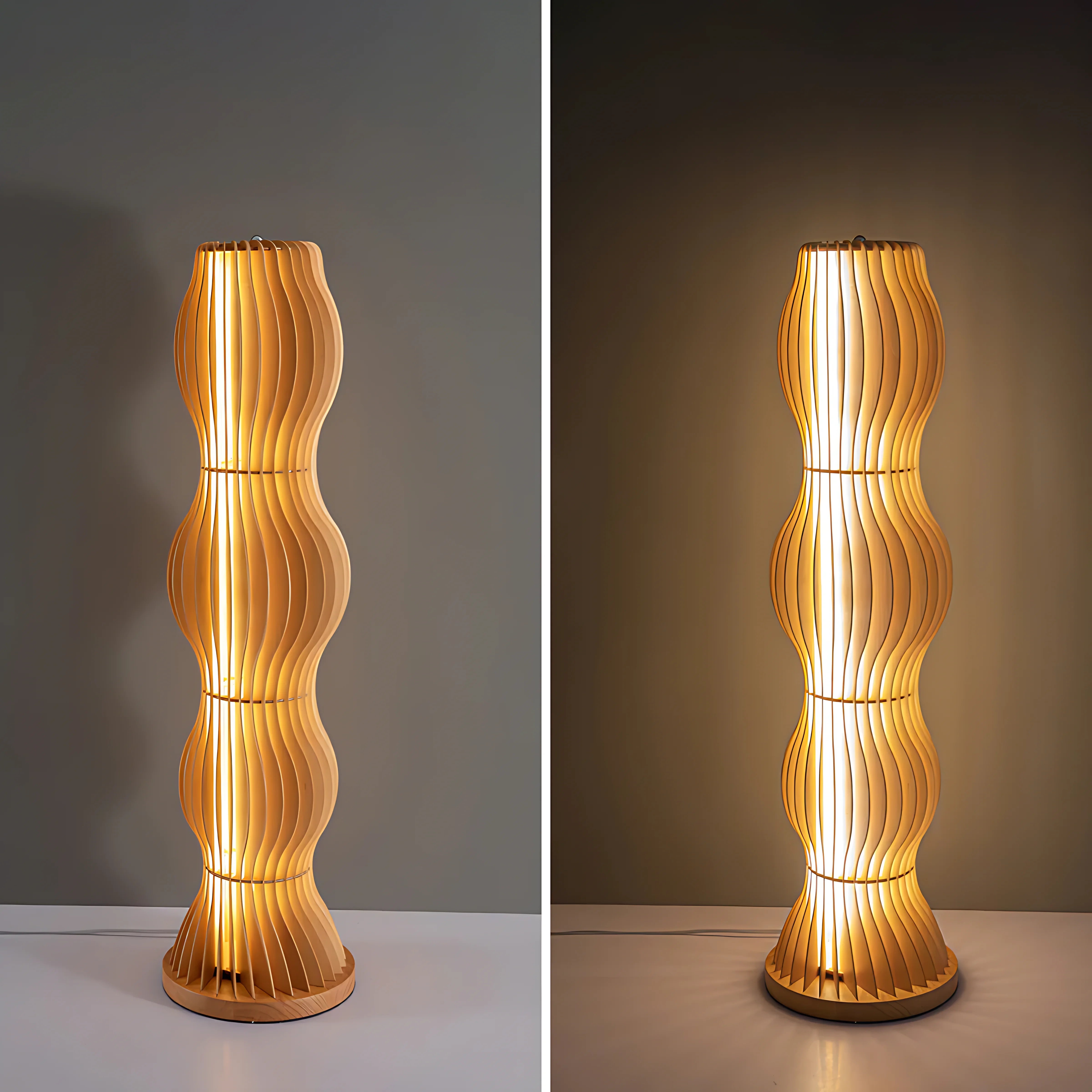 Vapor Wood Lamp Lamp Interior Moderna