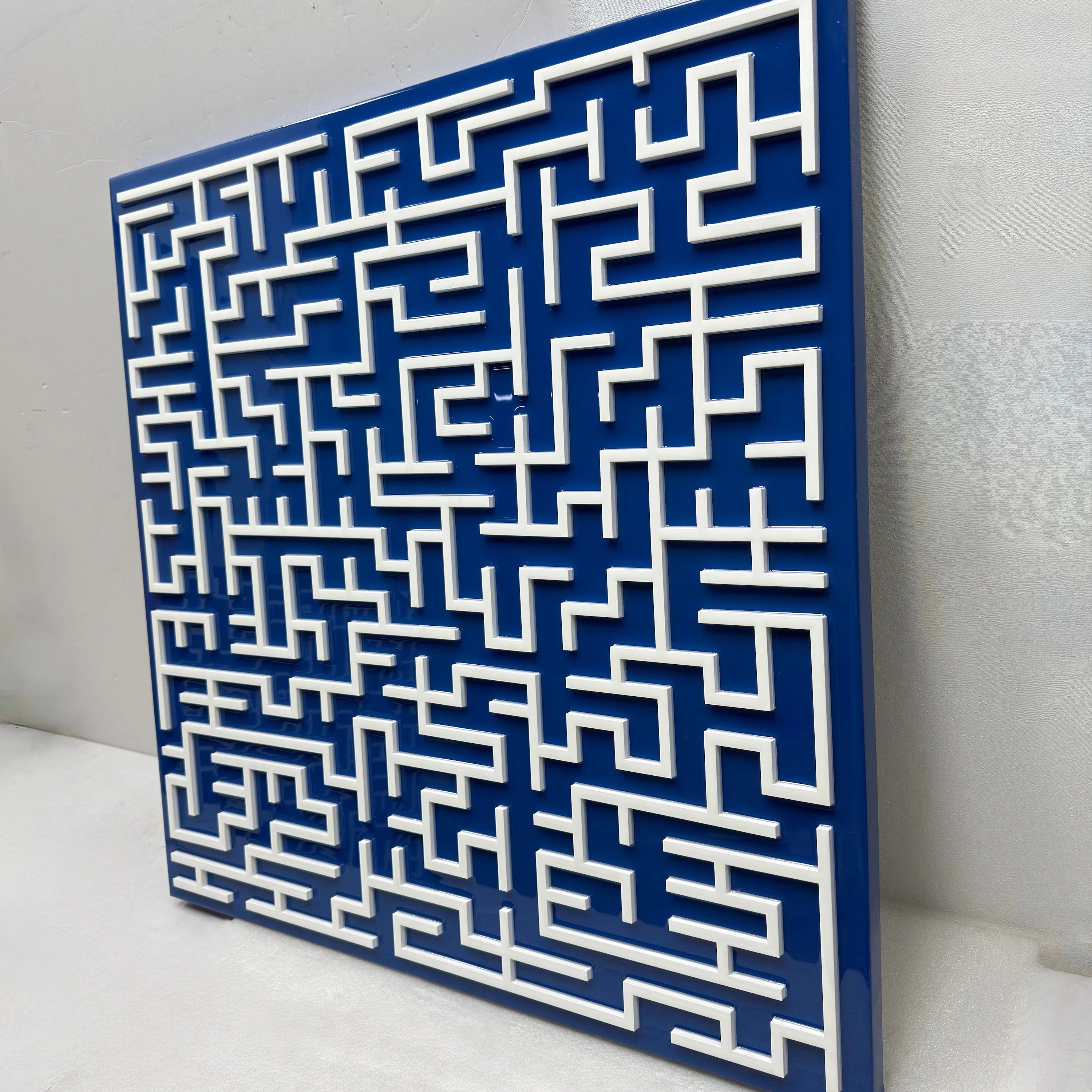 Labyrinth | Cobalt Field Wall Art Interior Moderna