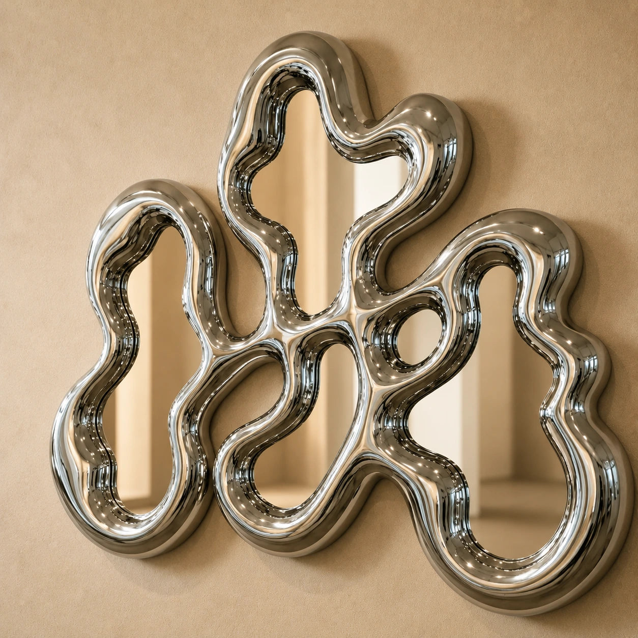 Isadora Mirror | Chrome Mirror Interior Moderna