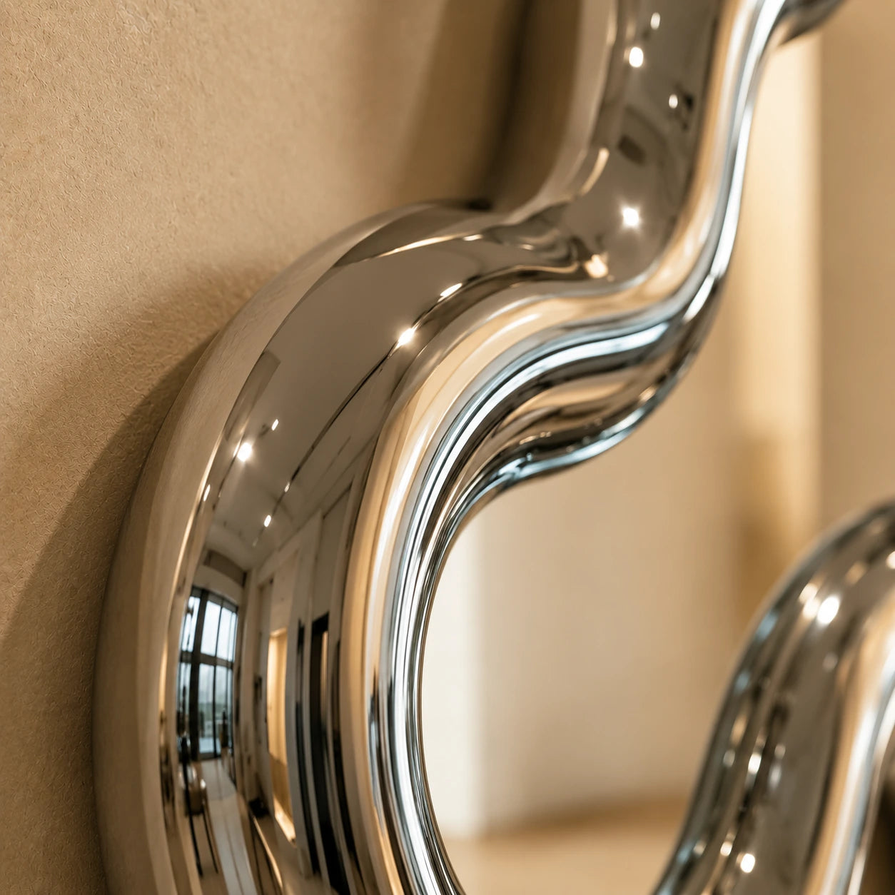 Isadora Mirror | Chrome Mirror Interior Moderna