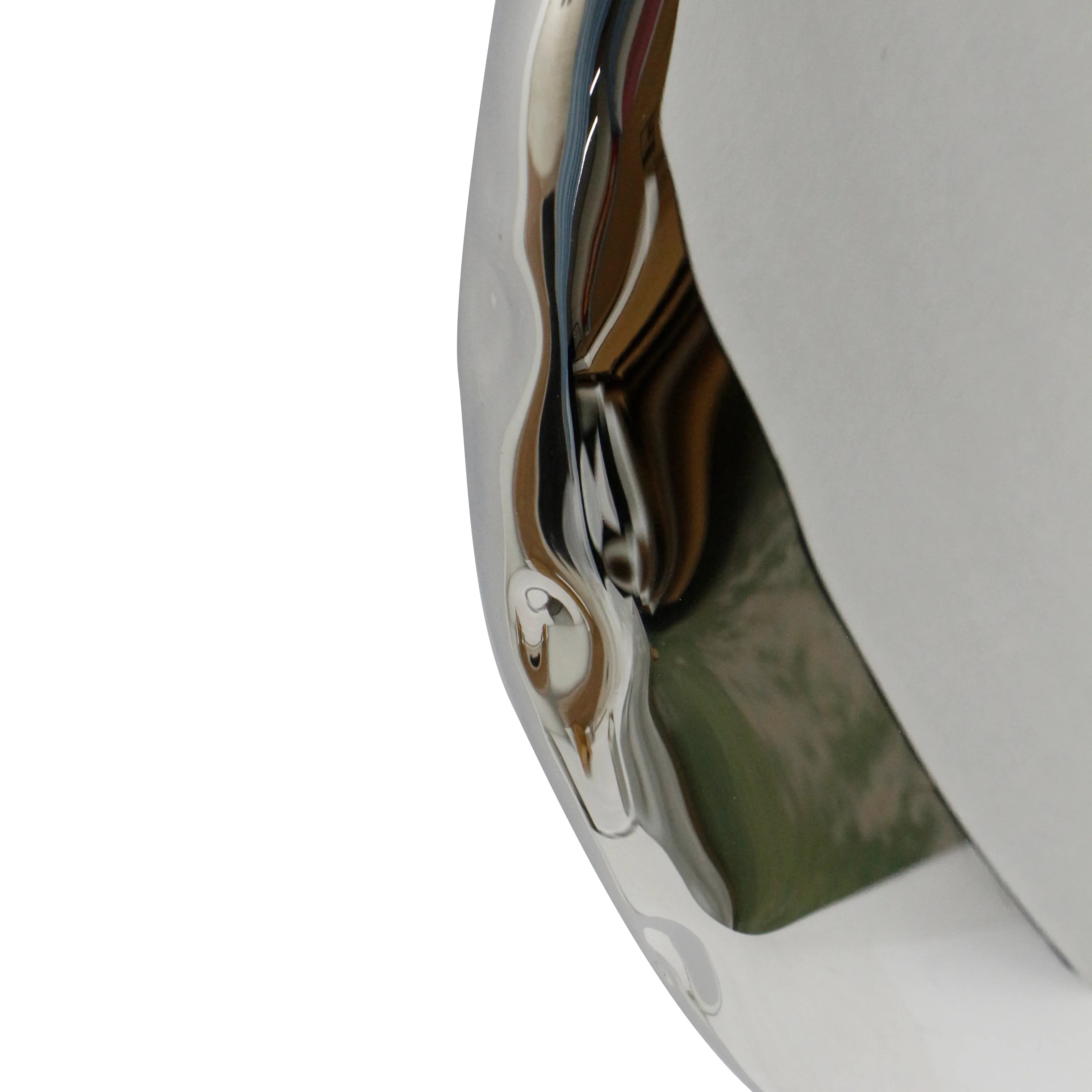 Chrome Balloon Ring Wall Sculpture Mirror Interior Moderna