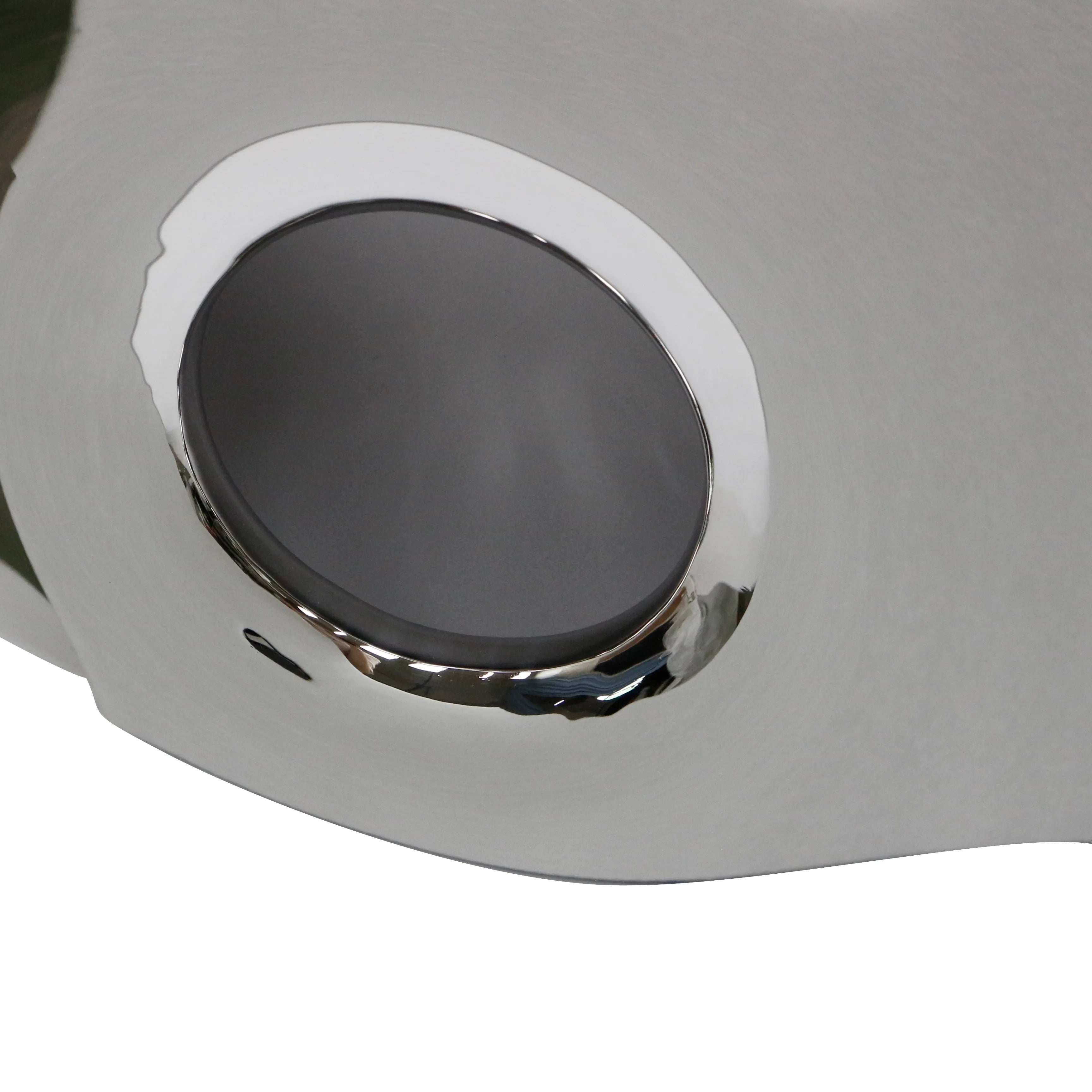 Chrome Balloon Ring Wall Sculpture Mirror Interior Moderna