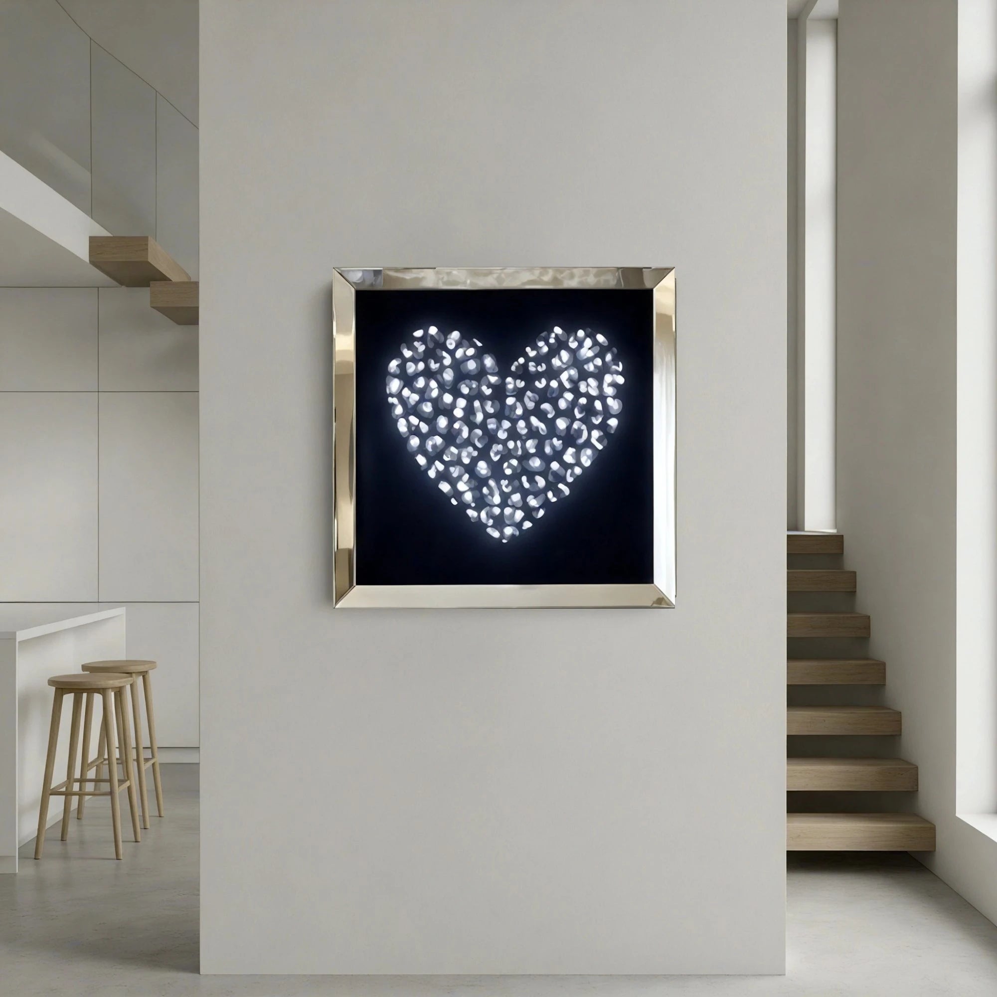 Midnight Hearts Wall Art Interior Moderna