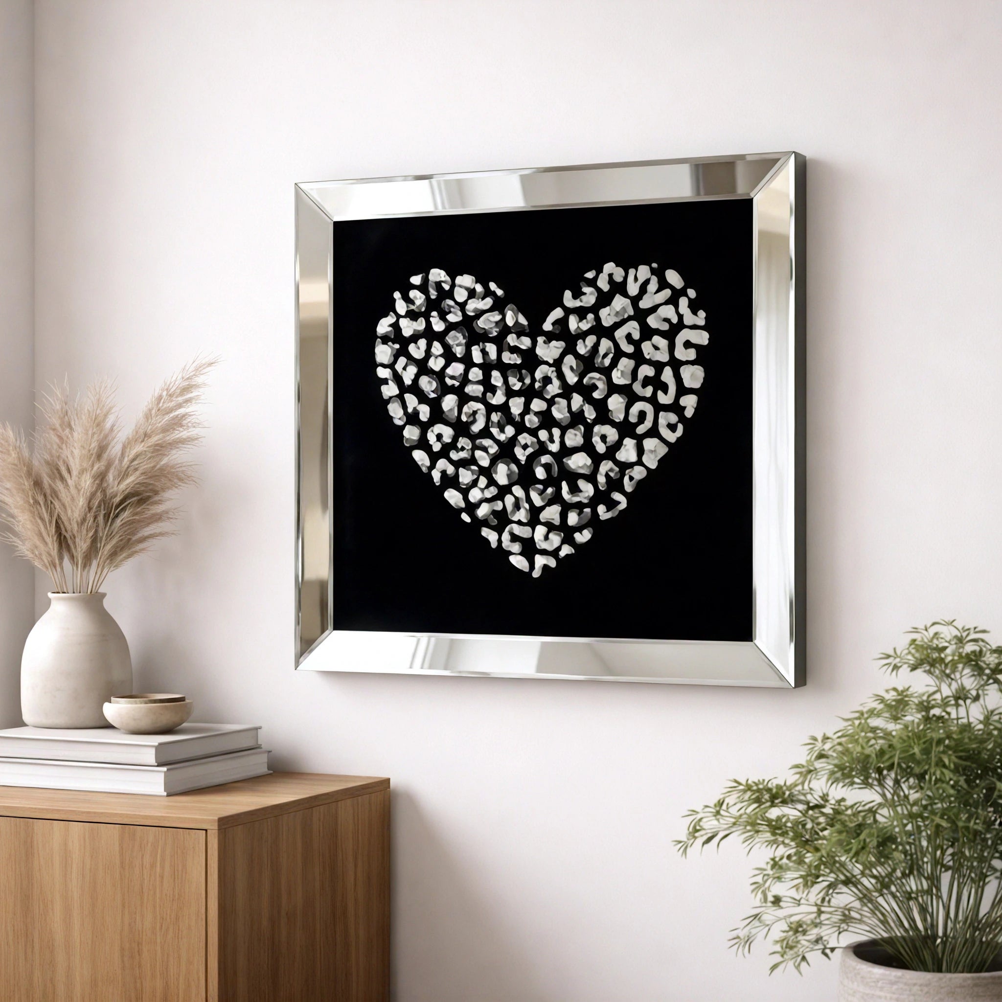 Midnight Hearts Wall Art Interior Moderna