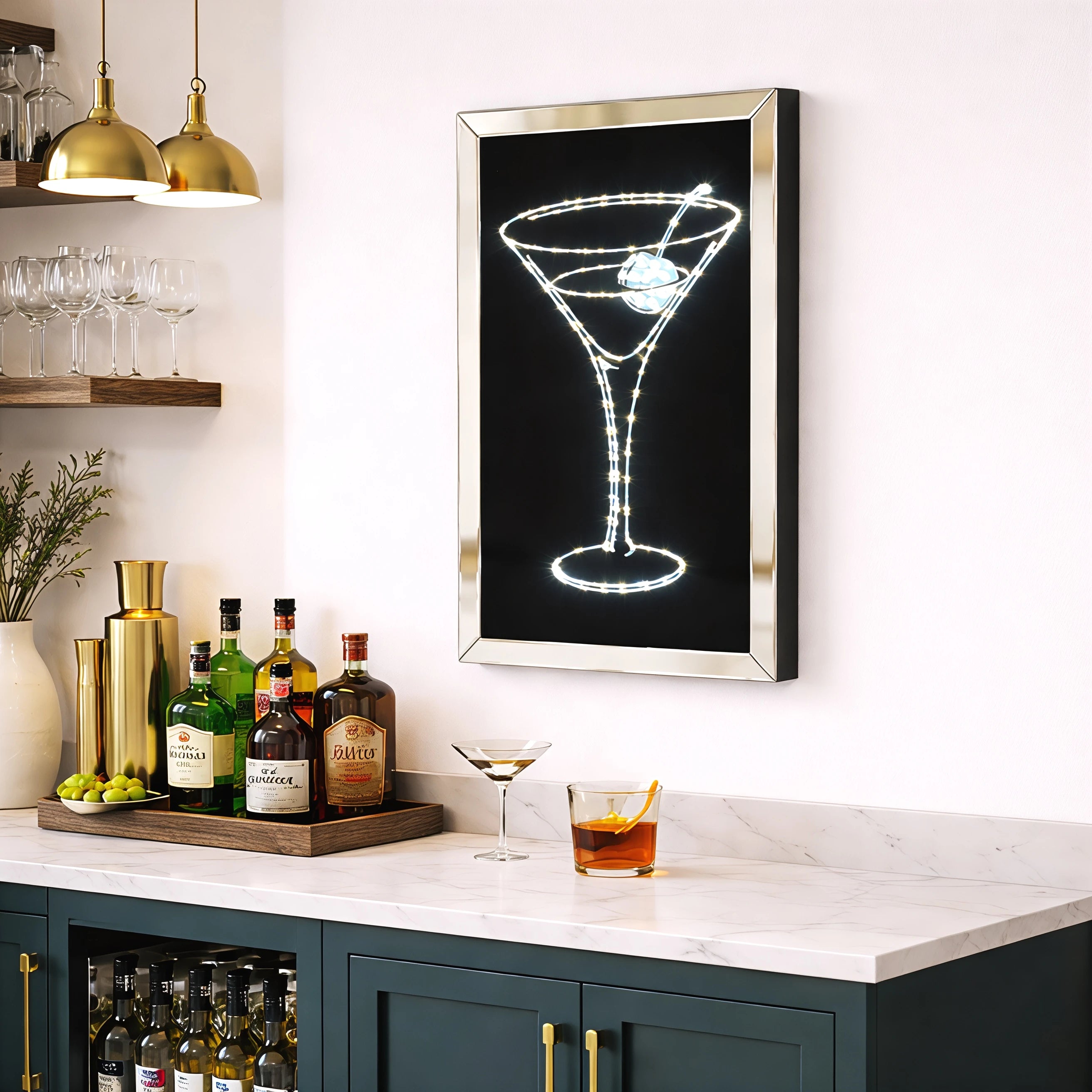 Midnight Martini Wall Art Interior Moderna