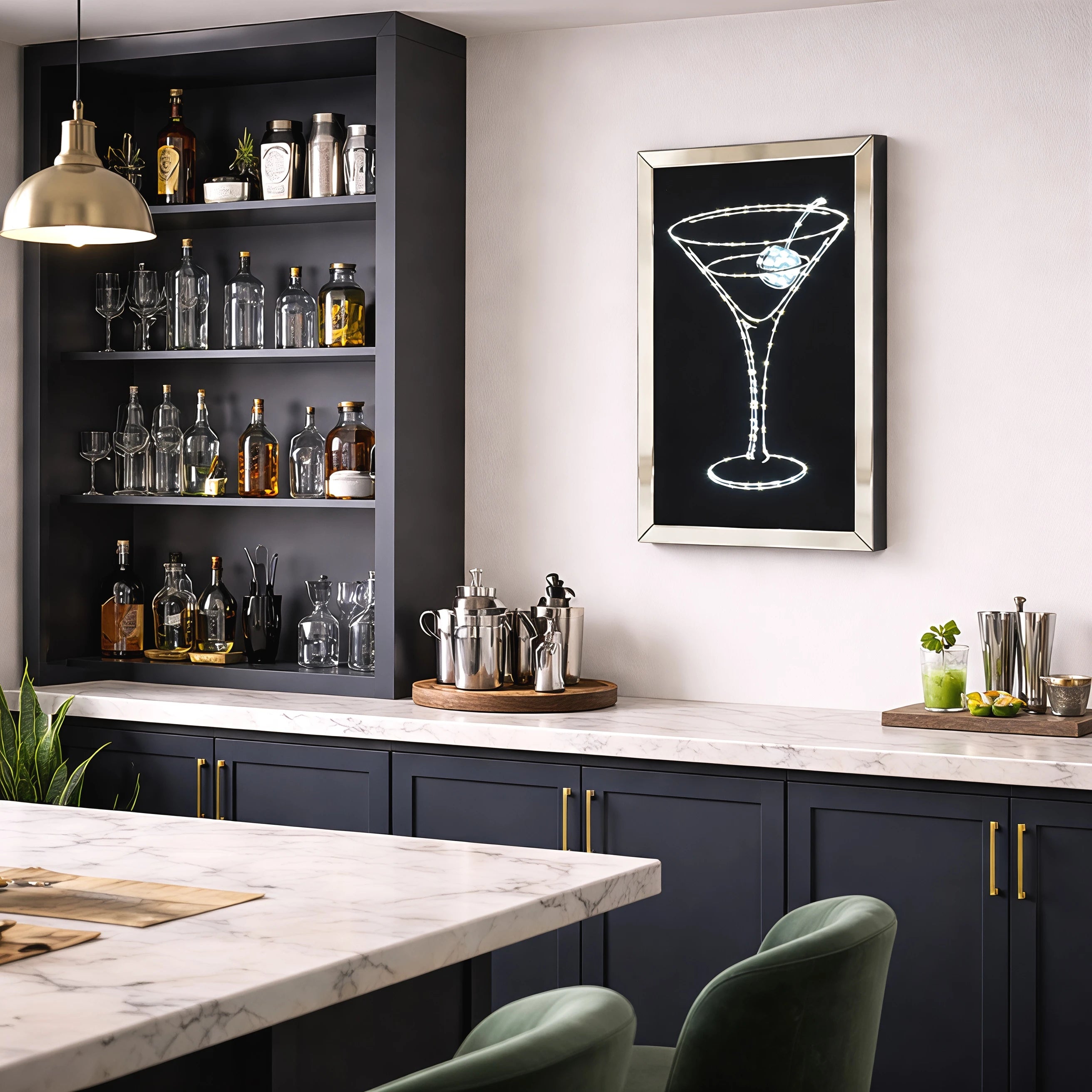 Midnight Martini Wall Art Interior Moderna