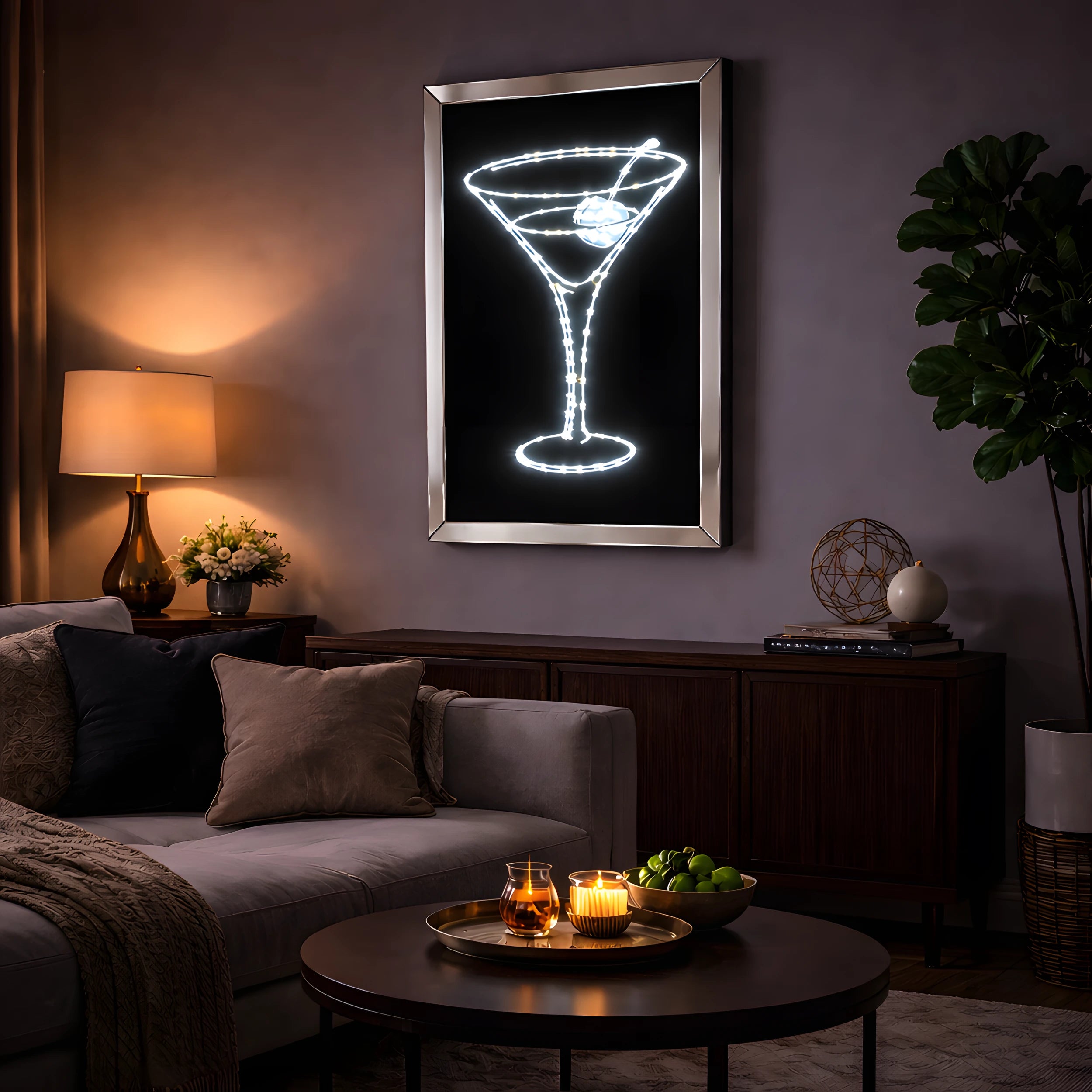 Midnight Martini Wall Art Interior Moderna
