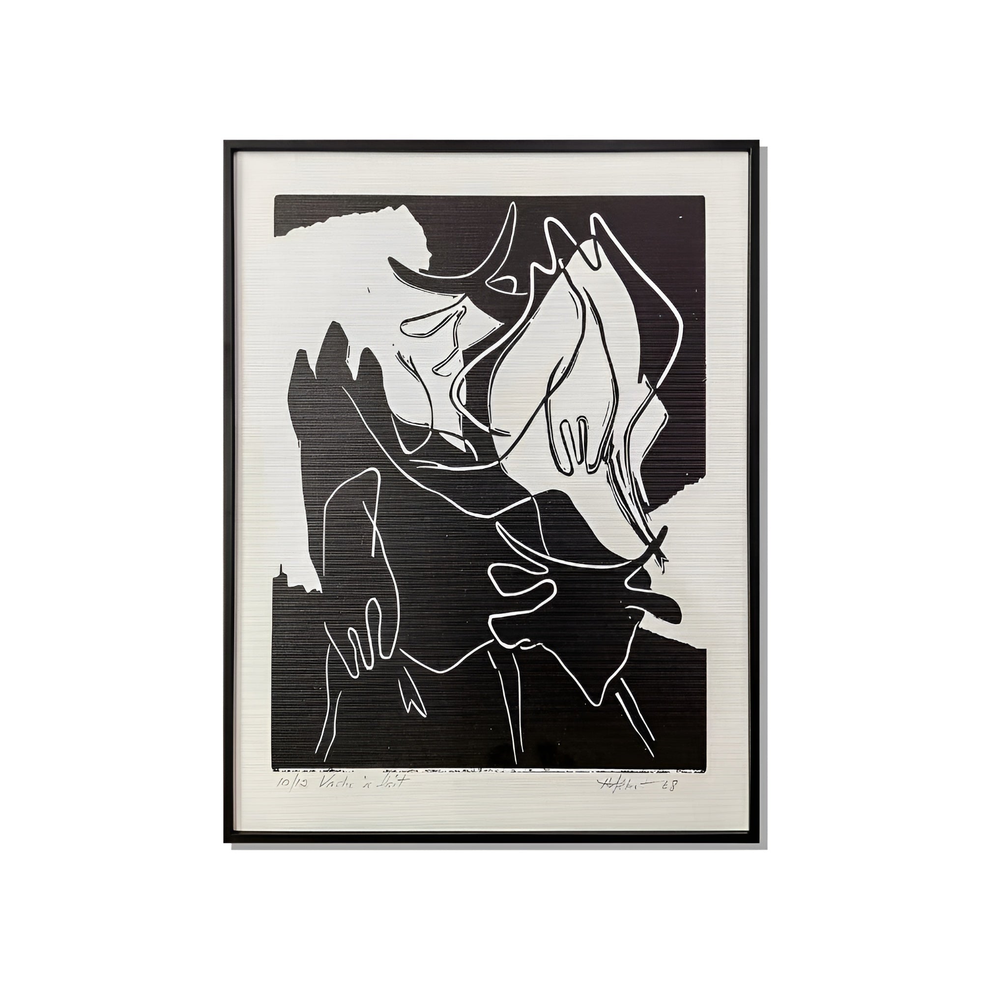 Monochrome Bullfight Wall Art Interior Moderna