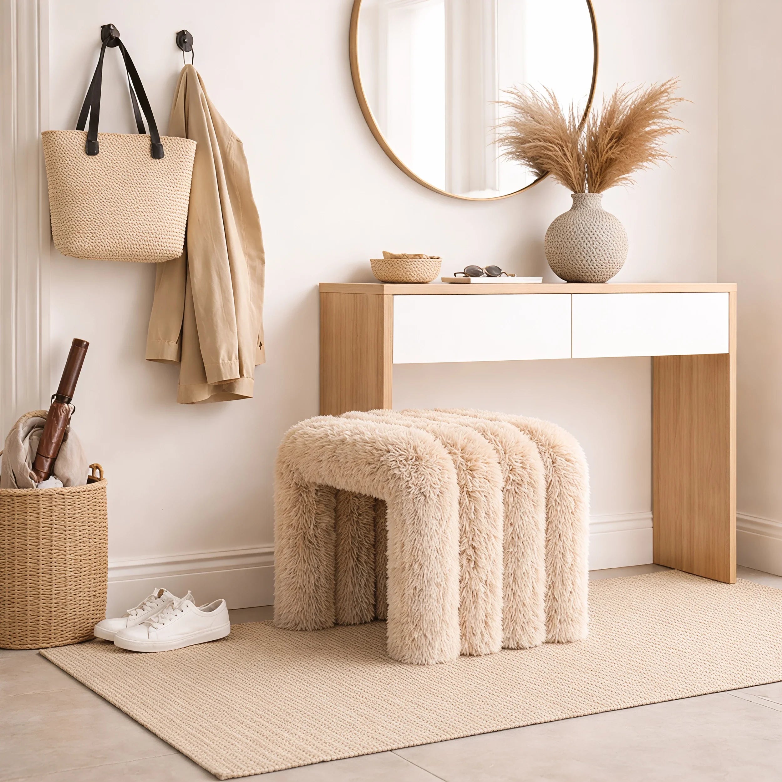 Noodle Pipe Stool Chair Interior Moderna