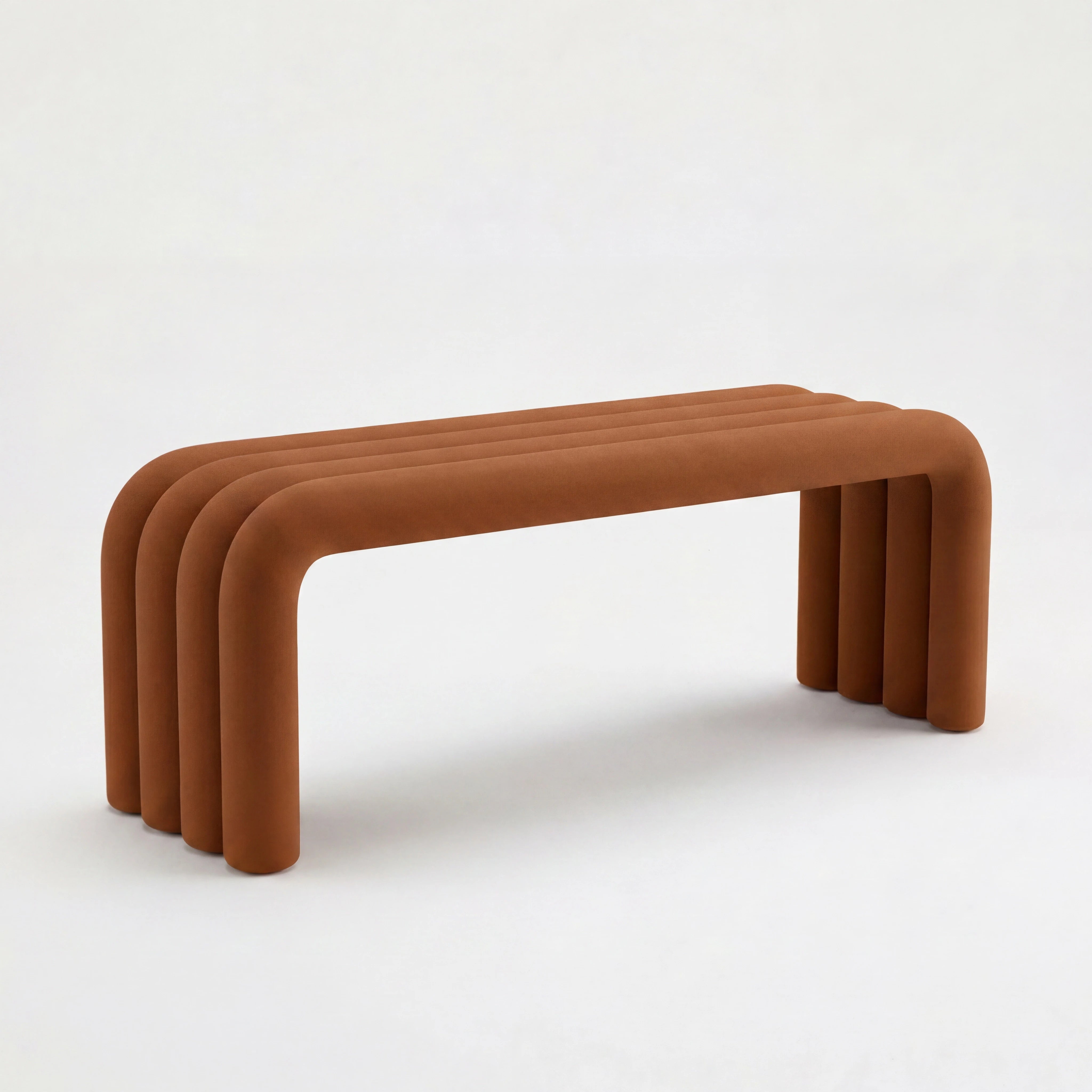 The Noodle Pipe Bench Bench Interior Moderna Brown