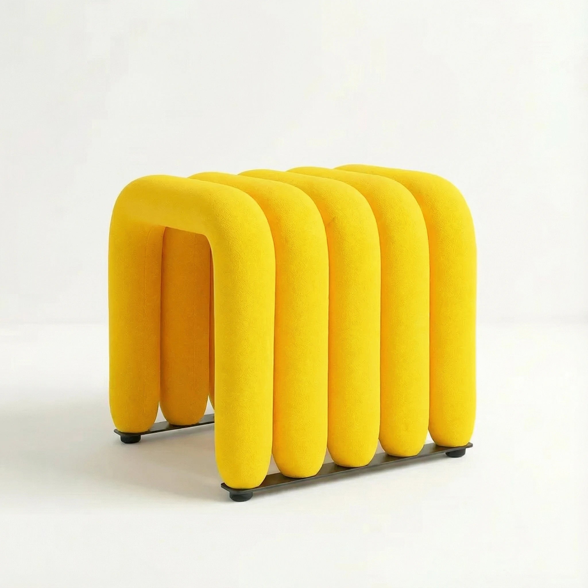 Noodle Pipe Stool Chair Interior Moderna Yellow