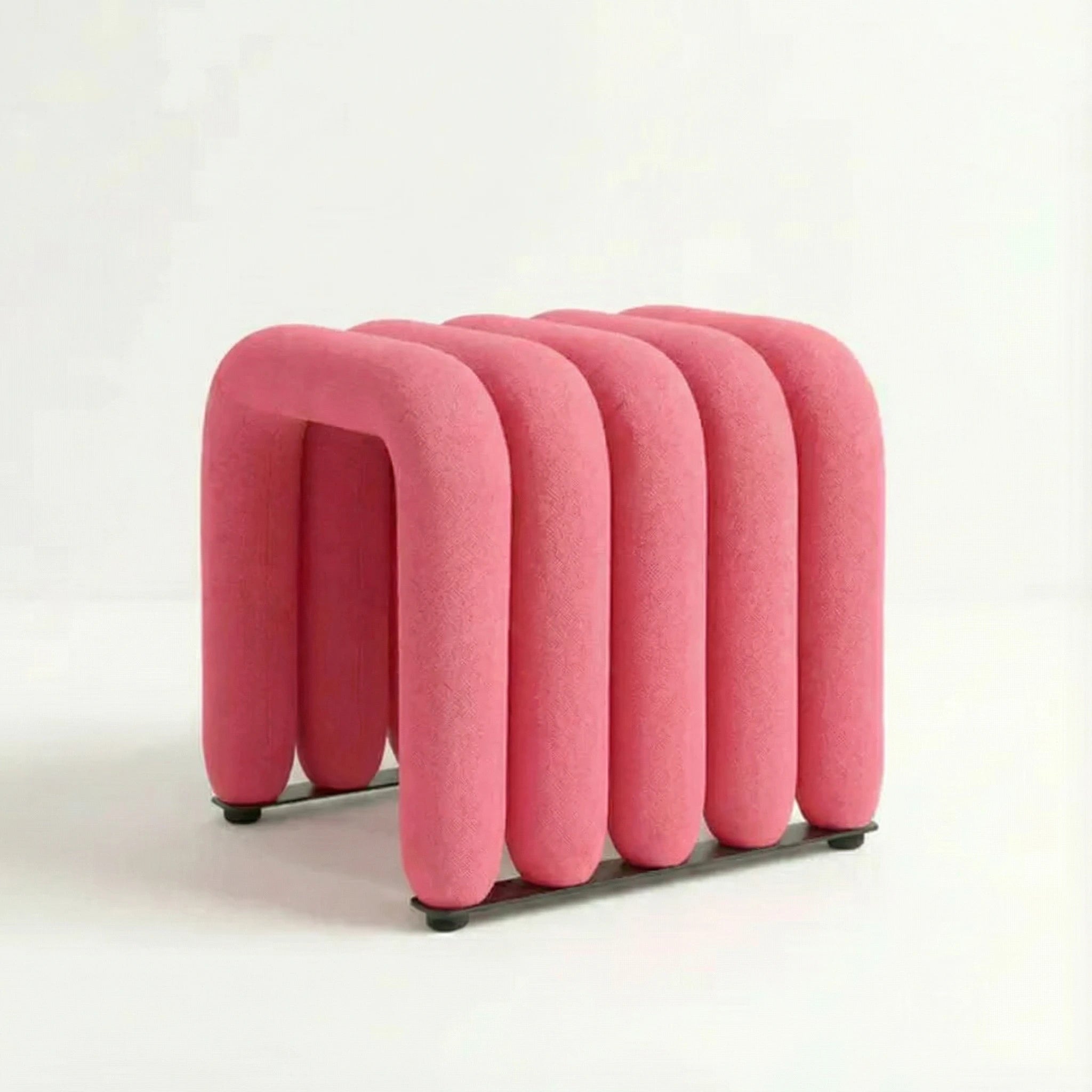 Noodle Pipe Stool Chair Interior Moderna Pink