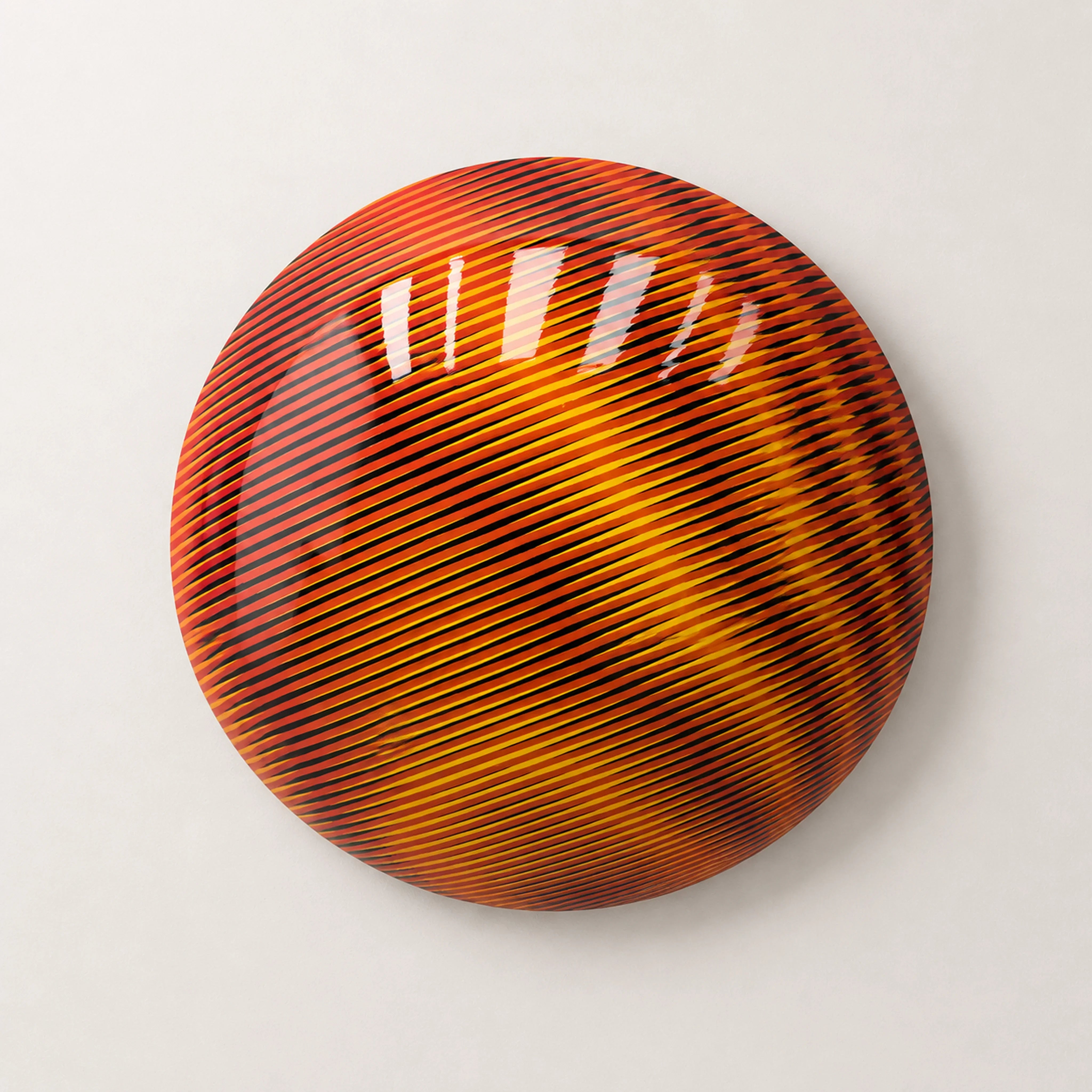 Linear Shift | Obsidian Ember Wall Art Interior Moderna