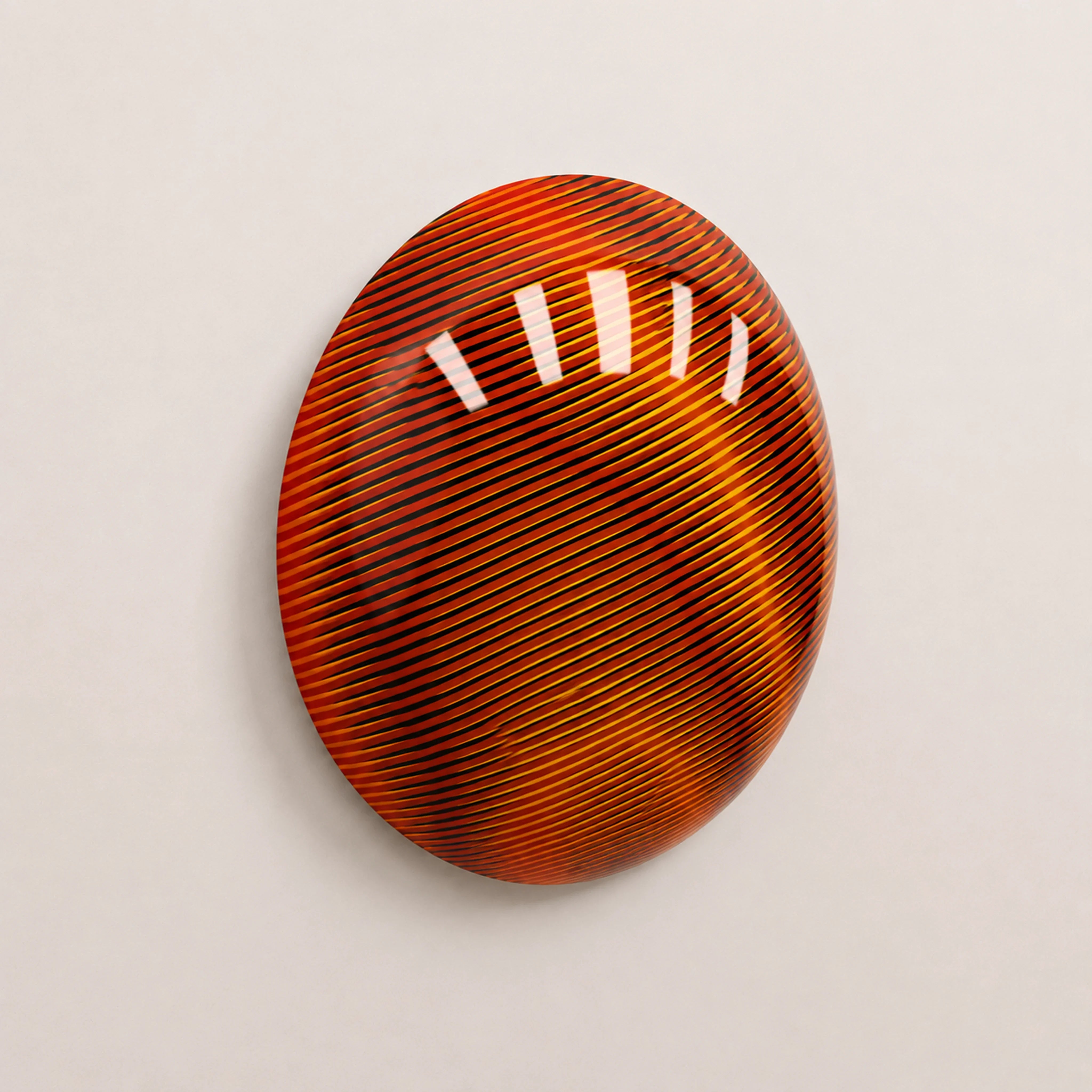 Linear Shift | Obsidian Ember Wall Art Interior Moderna