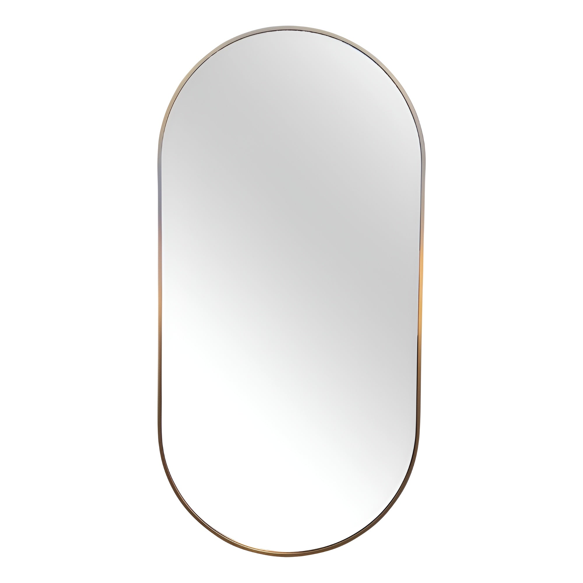 Oval Metal Mirror Mirror Interior Moderna Gold