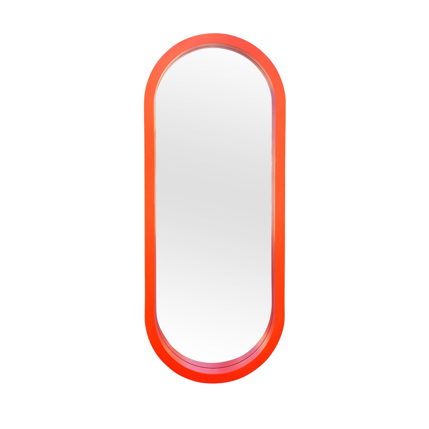 Oversized Pill Mirror Mirror Interior Moderna Orange