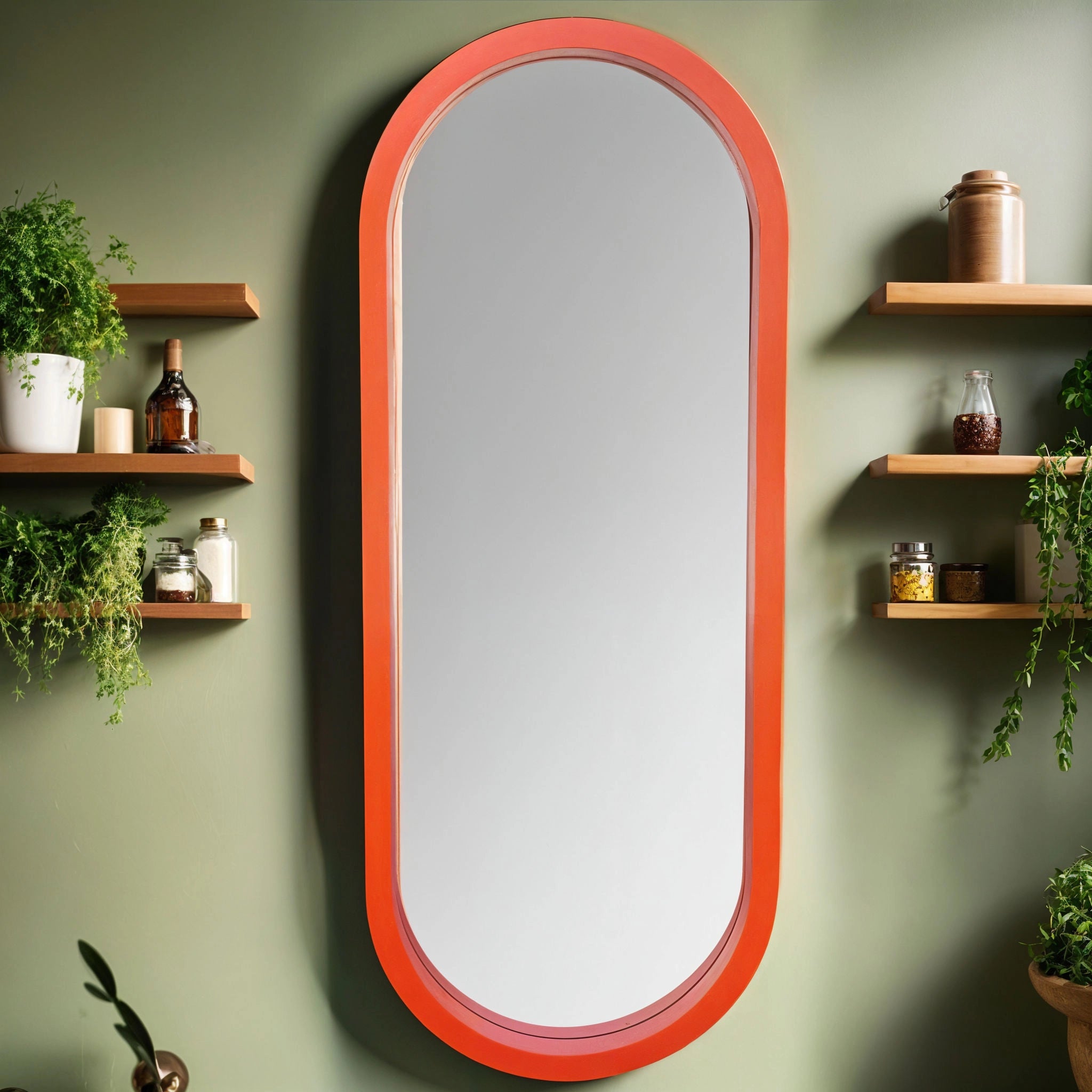 Oversized Pill Mirror Mirror Interior Moderna