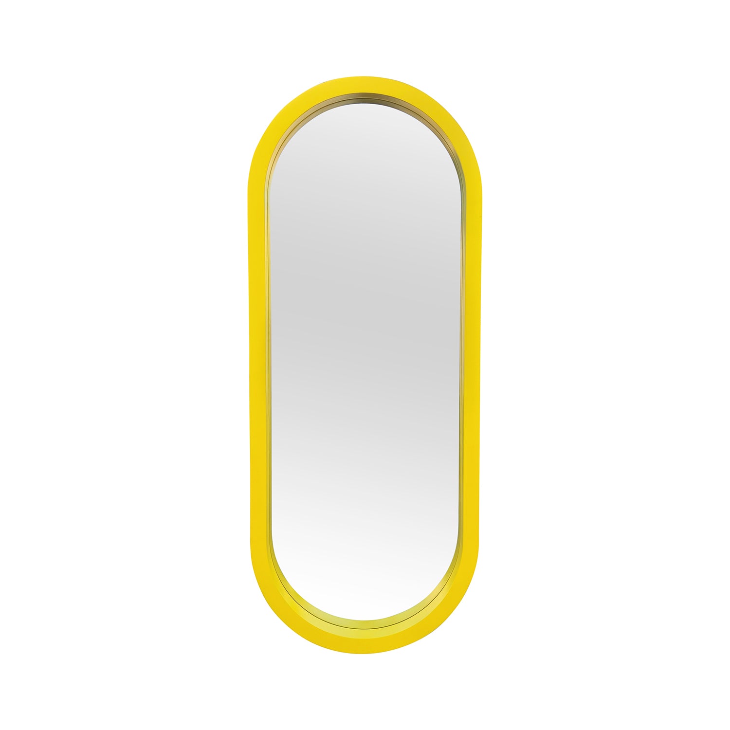 Oversized Pill Mirror Mirror Interior Moderna Yellow