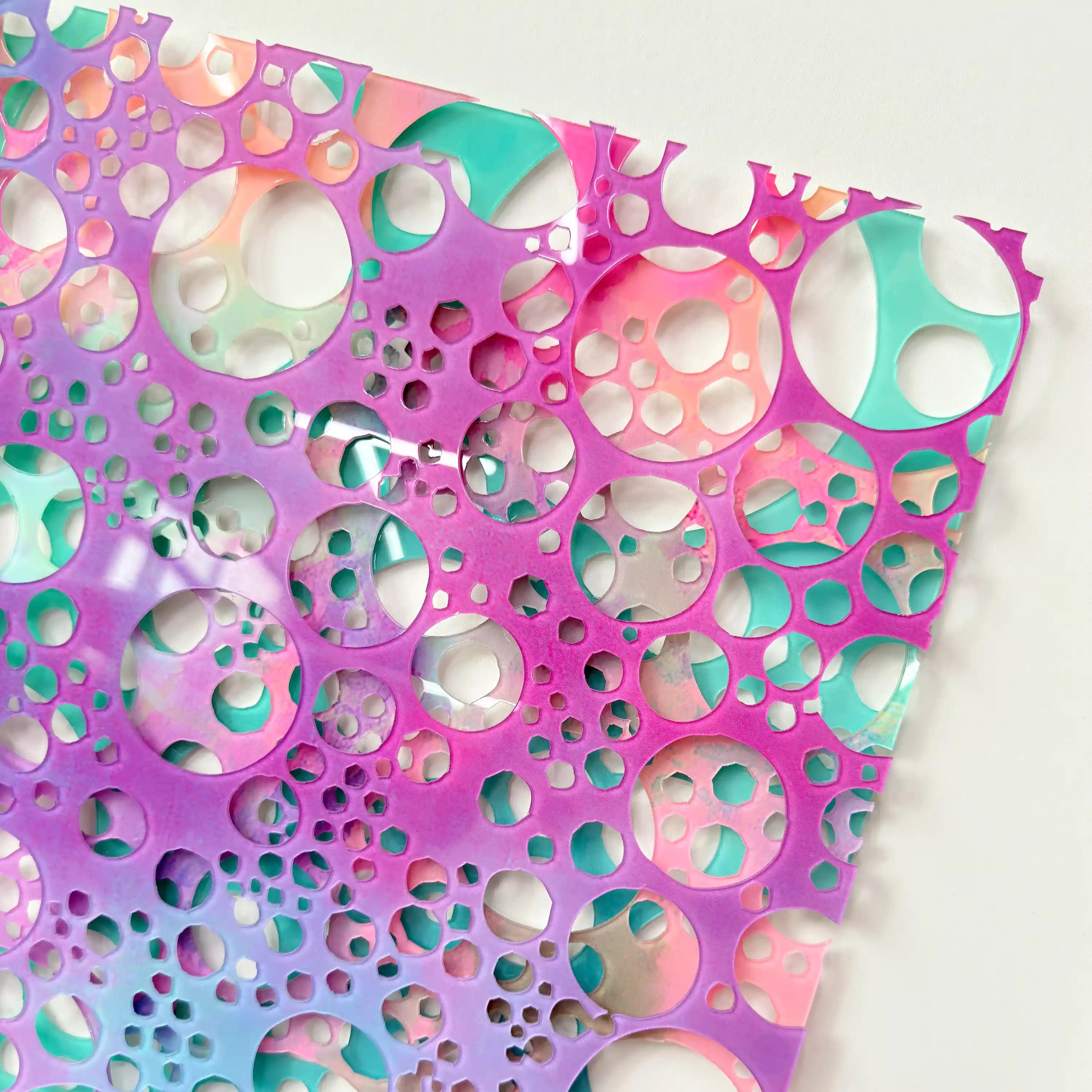 Perforated Spectrum Wall Art Jianzhi