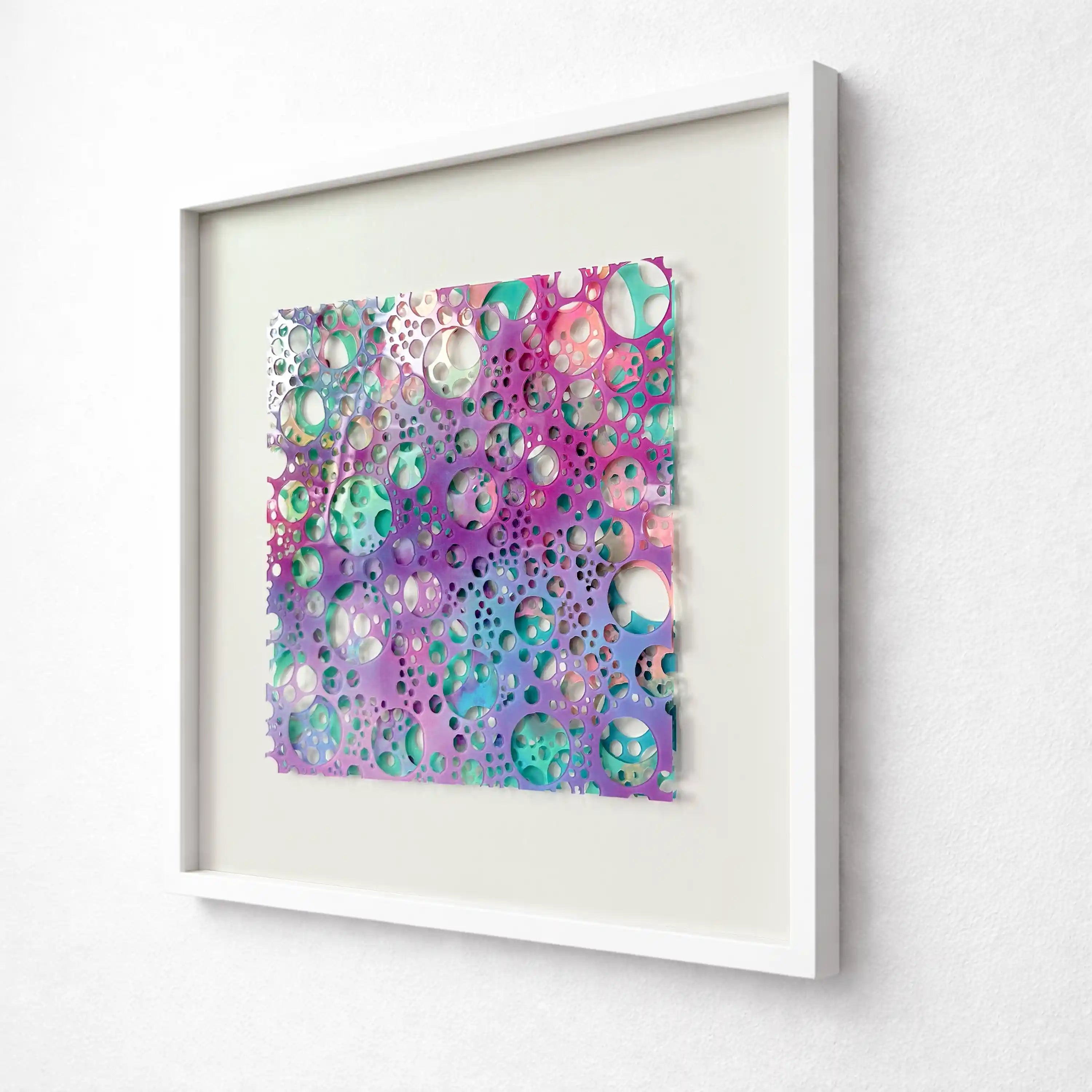 Perforated Spectrum Wall Art Jianzhi