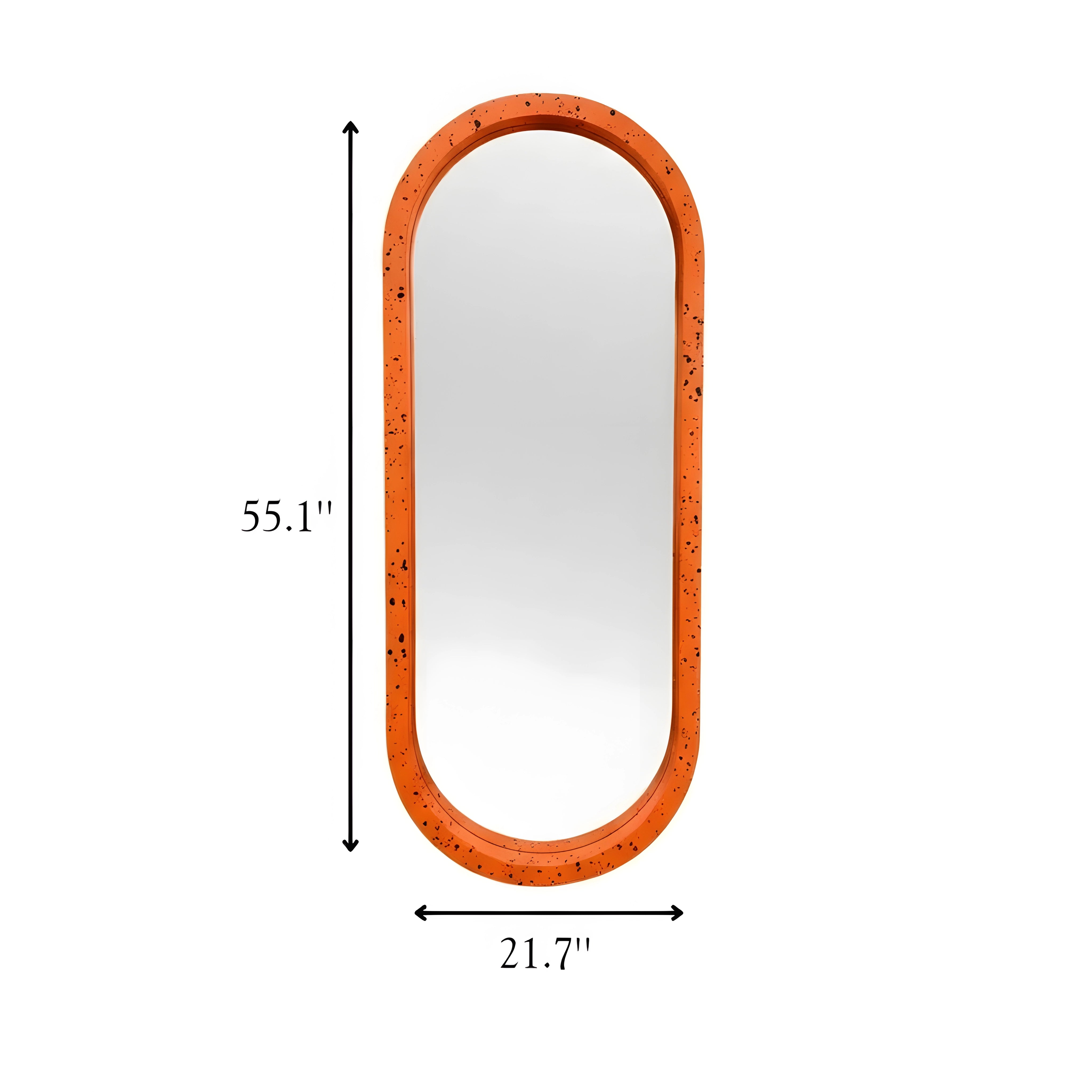 The Pill Mirror | Speckled Orange Mirror Interior Moderna