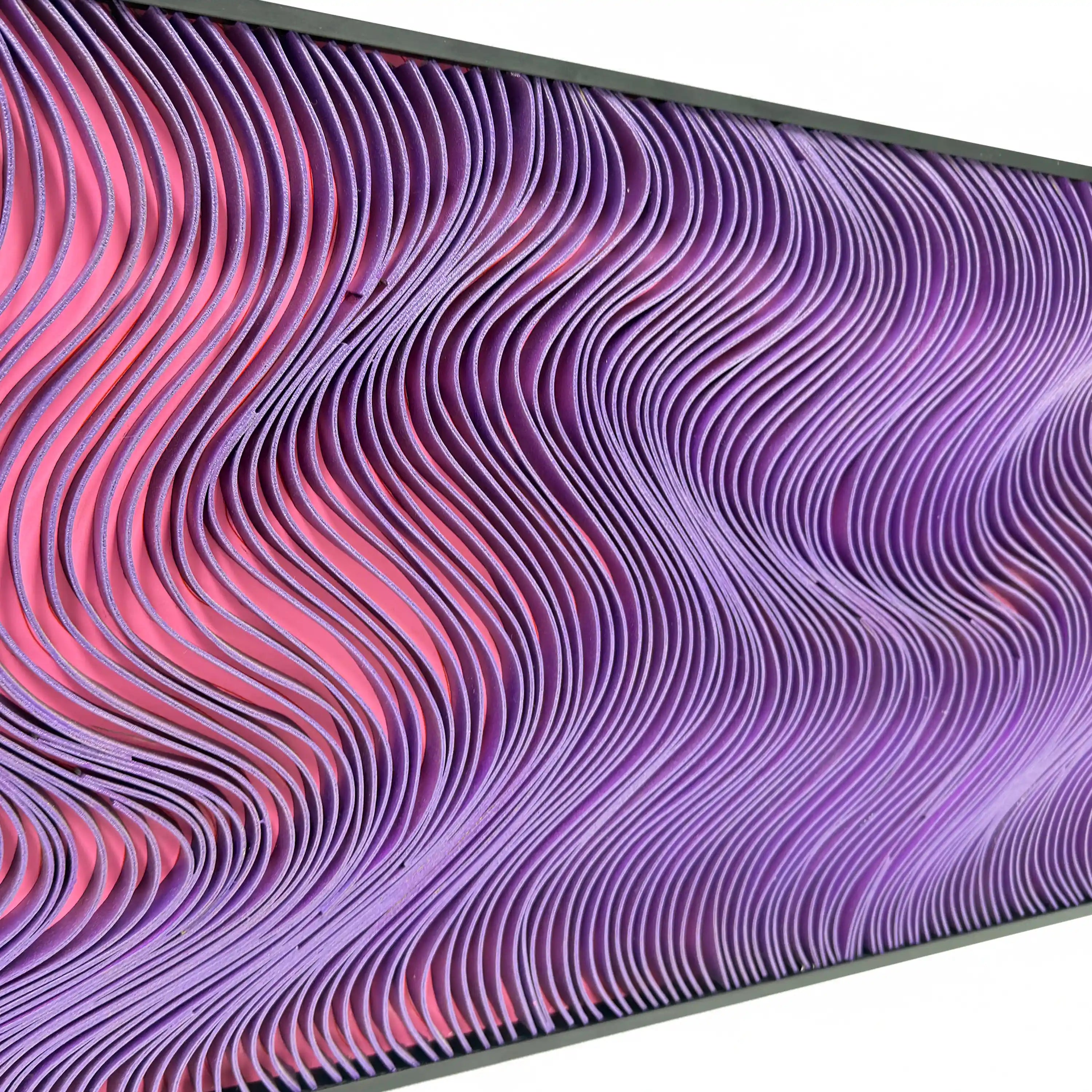 Spectral Currents | Magenta Flux Wall Art Jianzhi