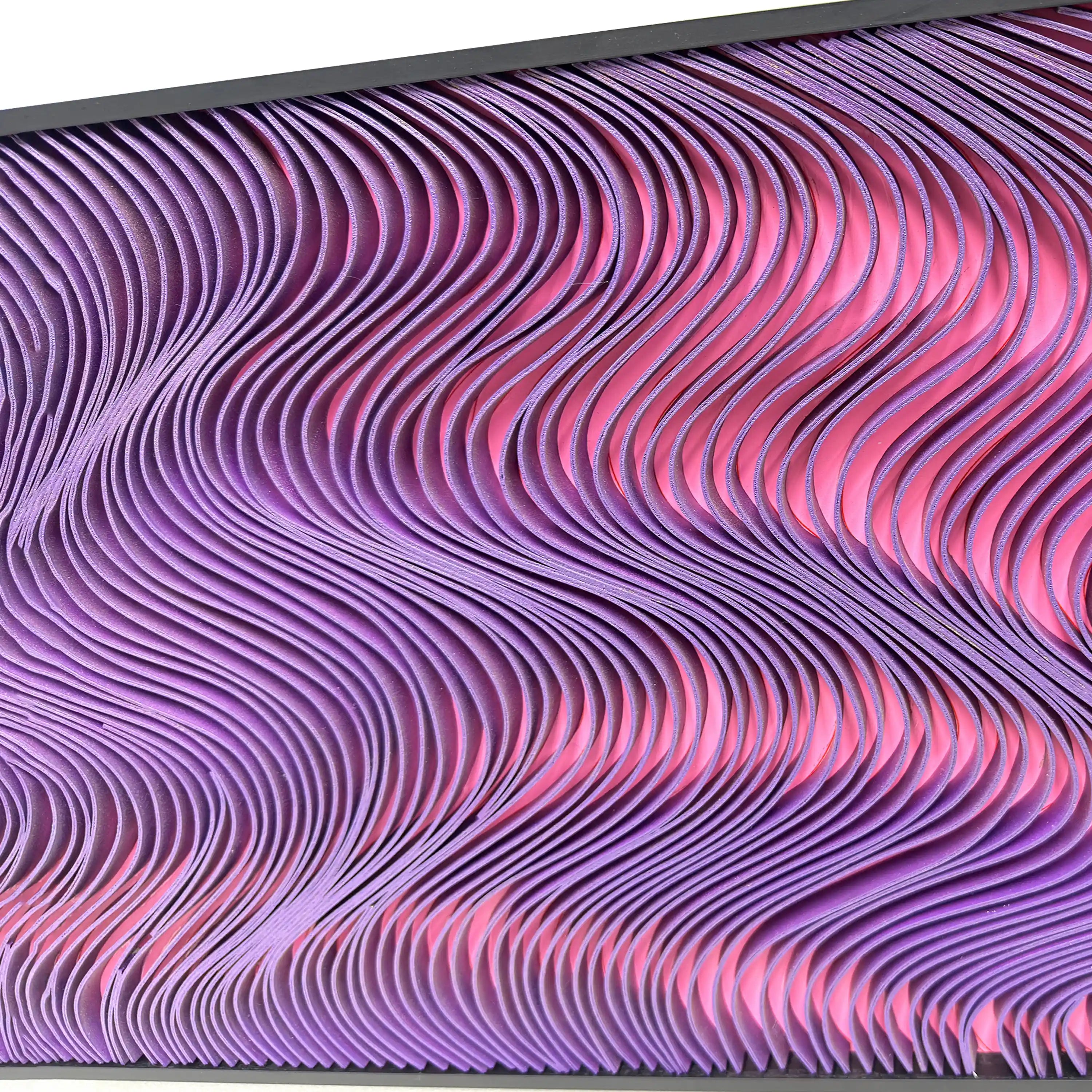 Spectral Currents | Magenta Flux Wall Art Jianzhi