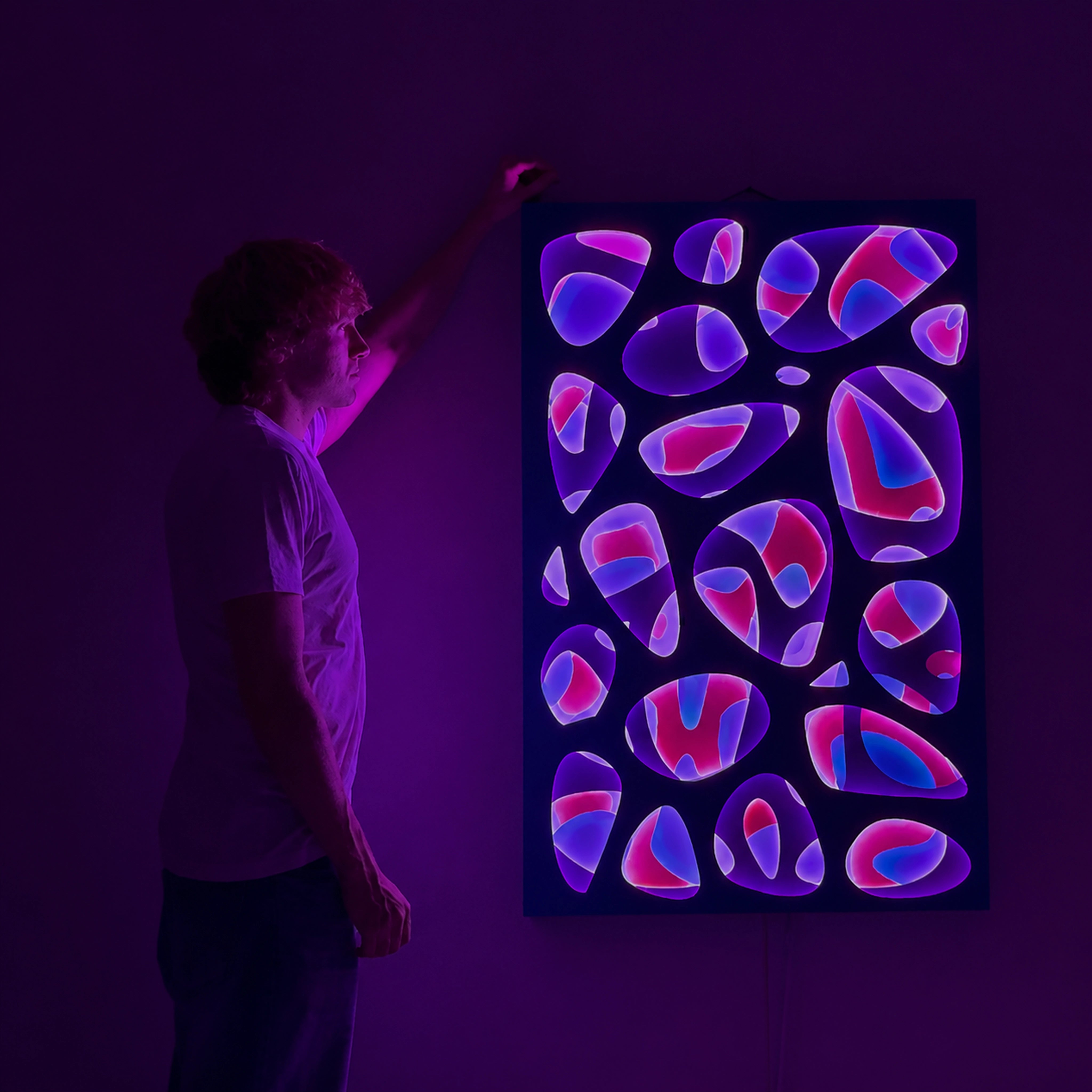 Spectral Flux | Prismatic Shift Wall Art Interior Moderna