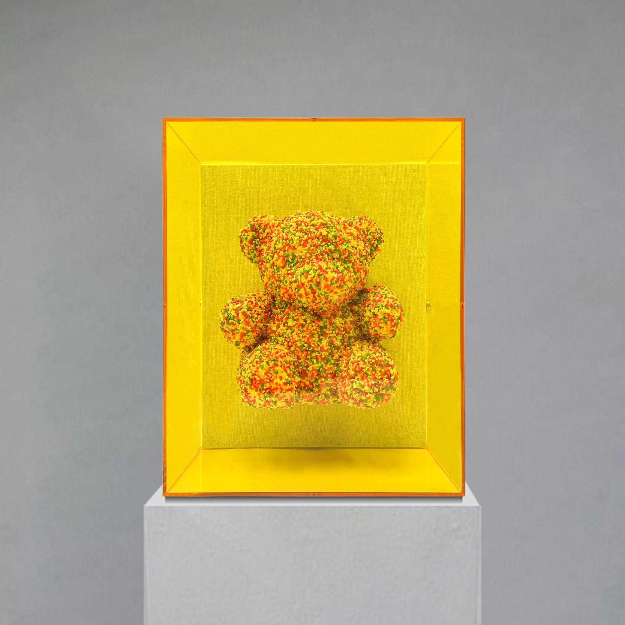 Sprinkle Gummy Bear Wall Art Wall Art Interior Moderna Yellow  