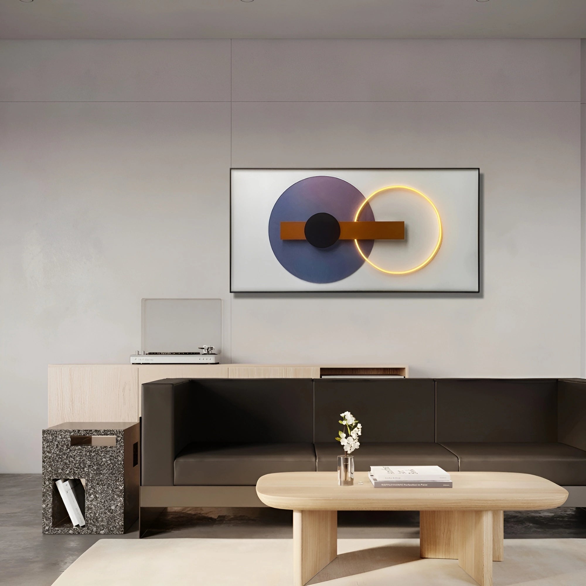 Radiant Rings Wall Art Interior Moderna