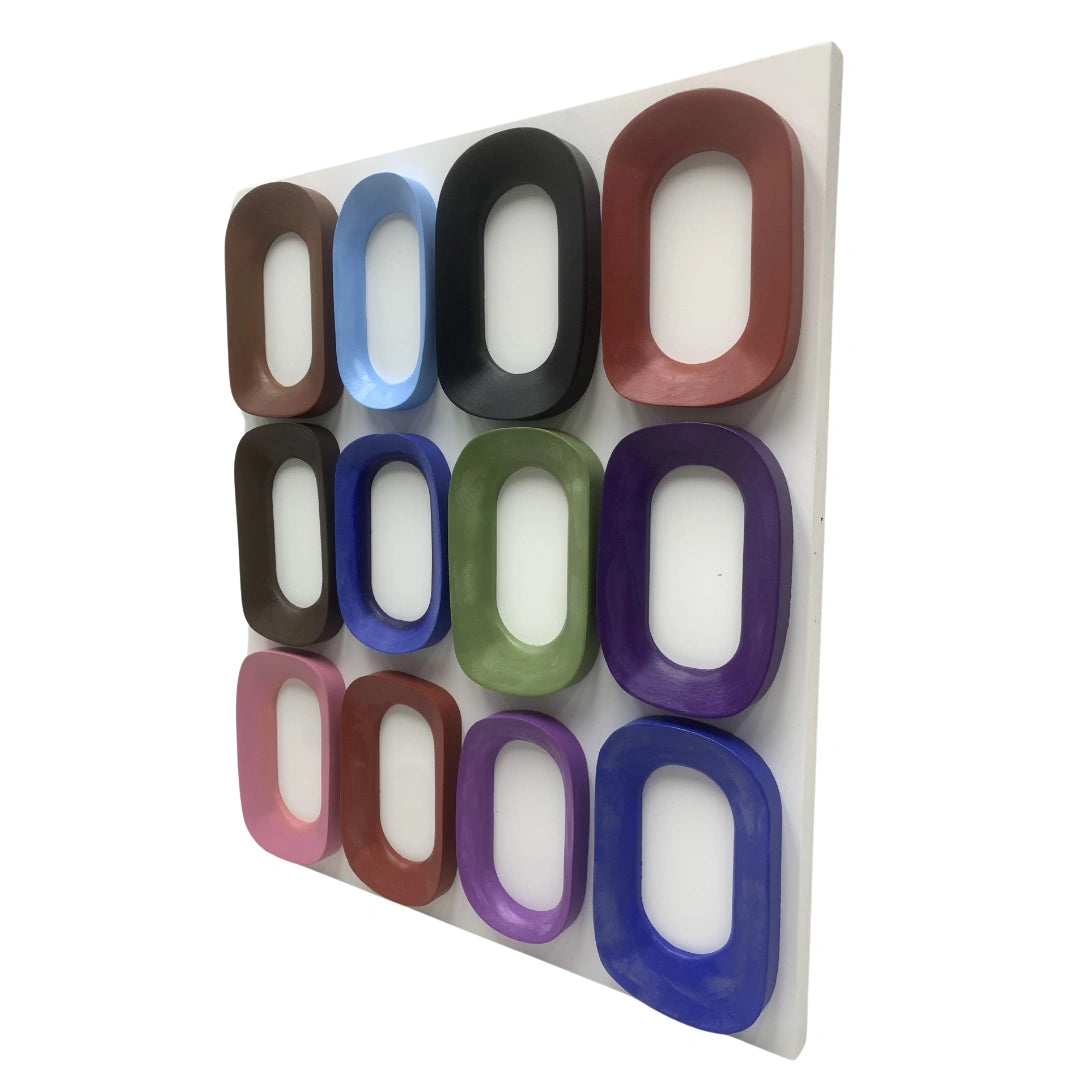 Rainbow Oval Riot Wall Art Interior Moderna