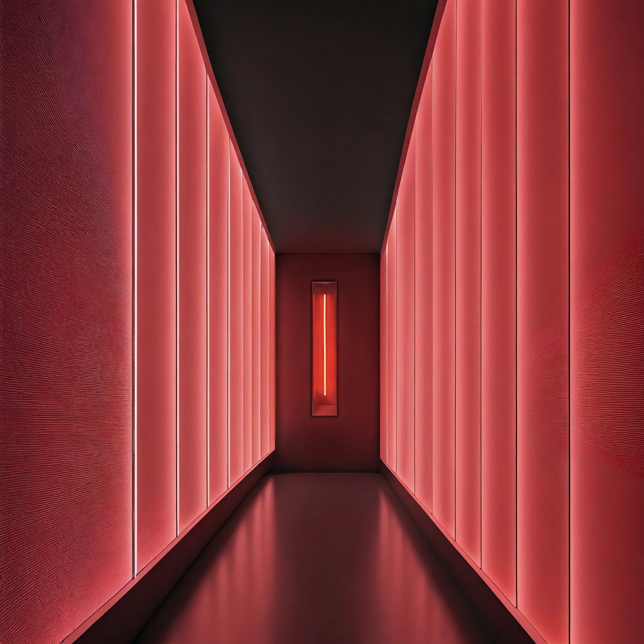 Redwood Radiance Lamp | Tall LED Strip Wooden Lamp Lamp Interior Moderna