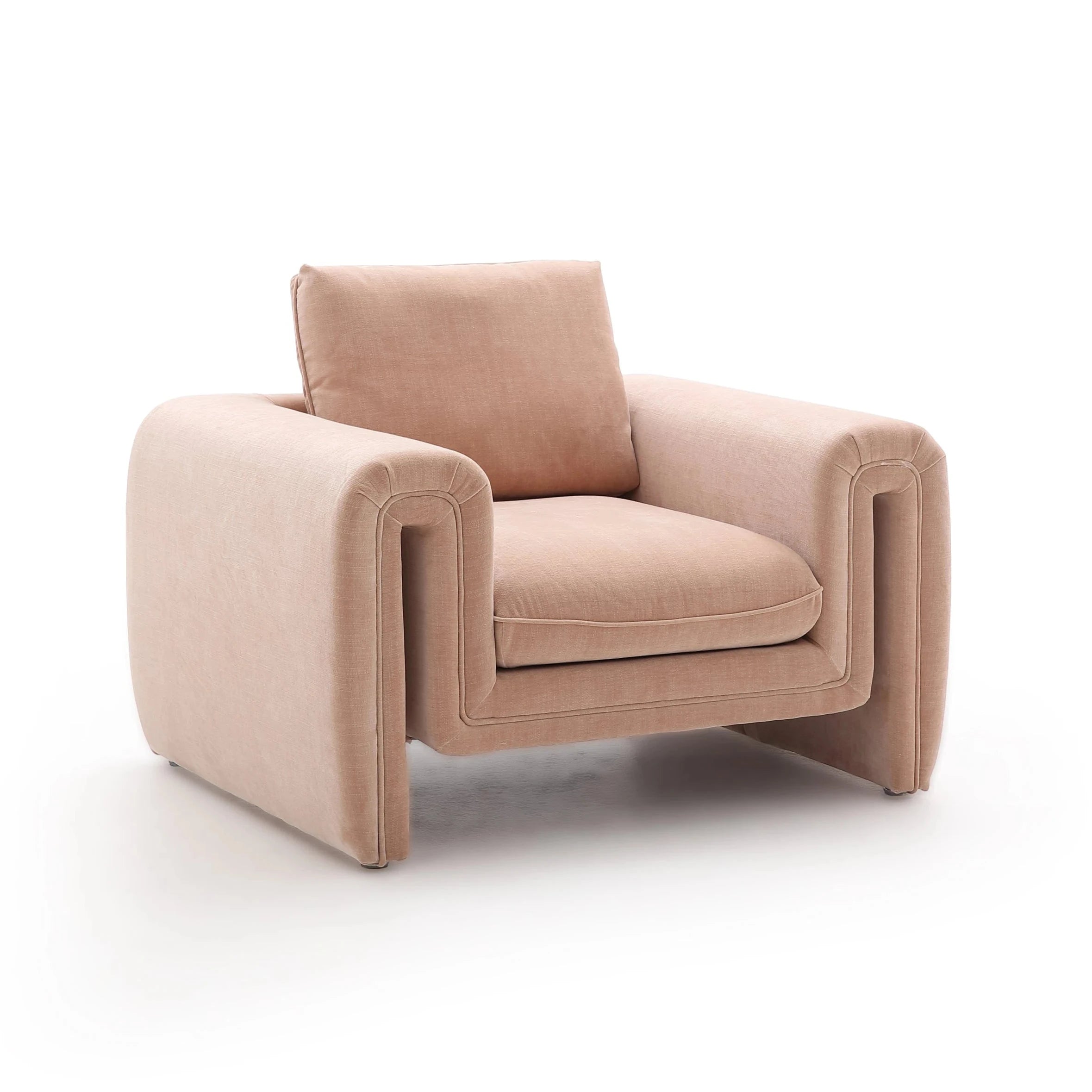 Sandro Sofa One Seater Sofa Interior Moderna Peach  