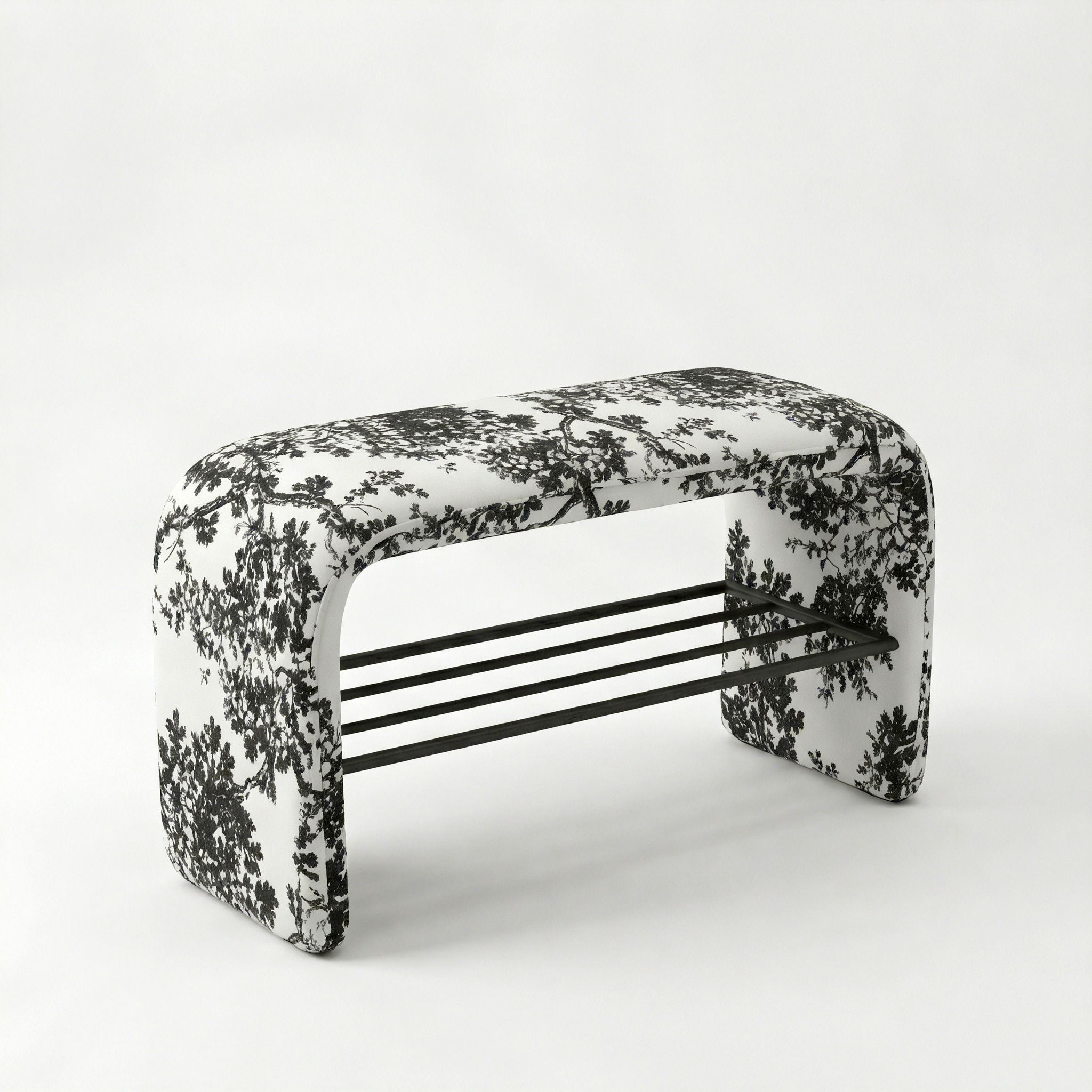 Sylvan Noir Entry Bench Chair Interior Moderna