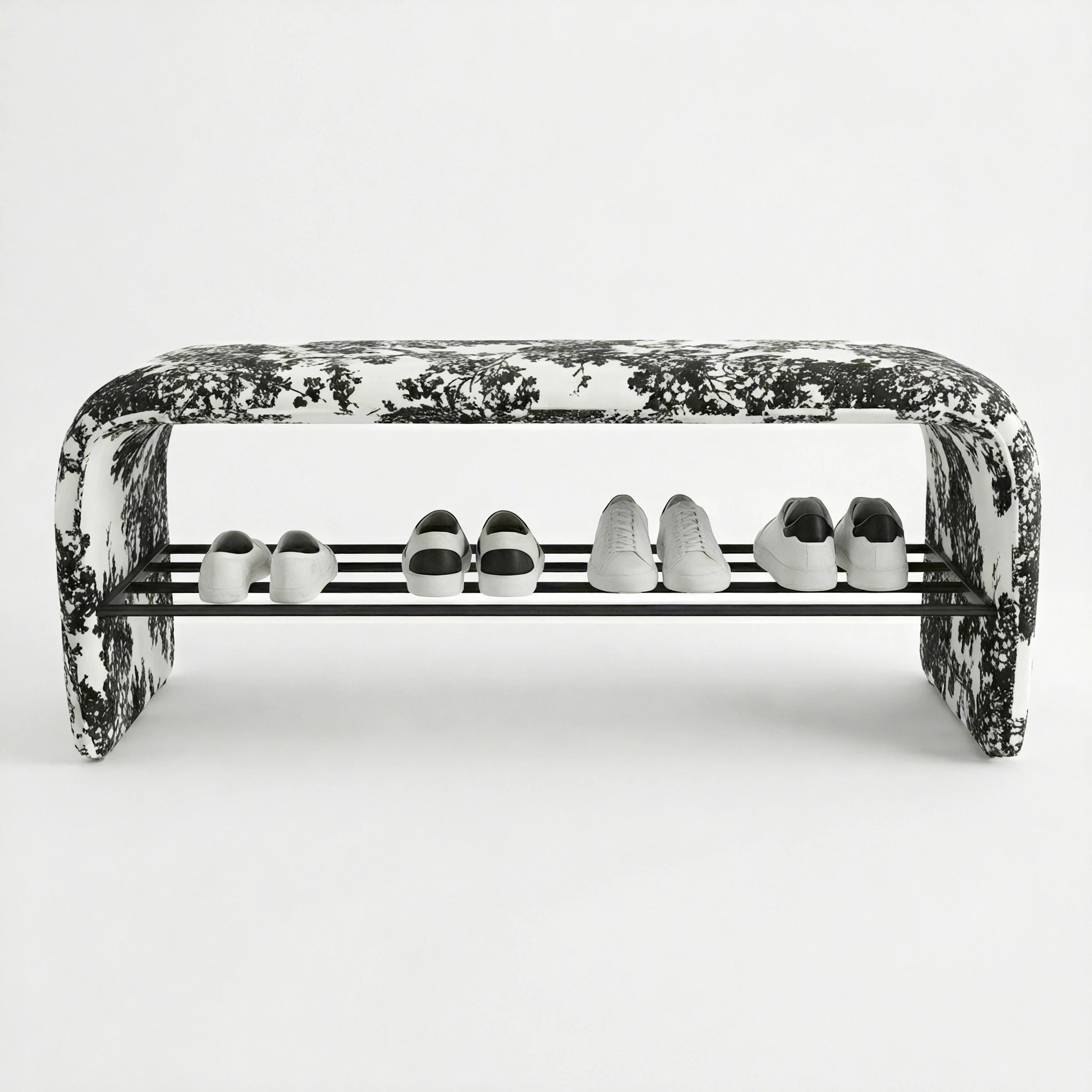 Sylvan Noir Entry Bench Chair Interior Moderna