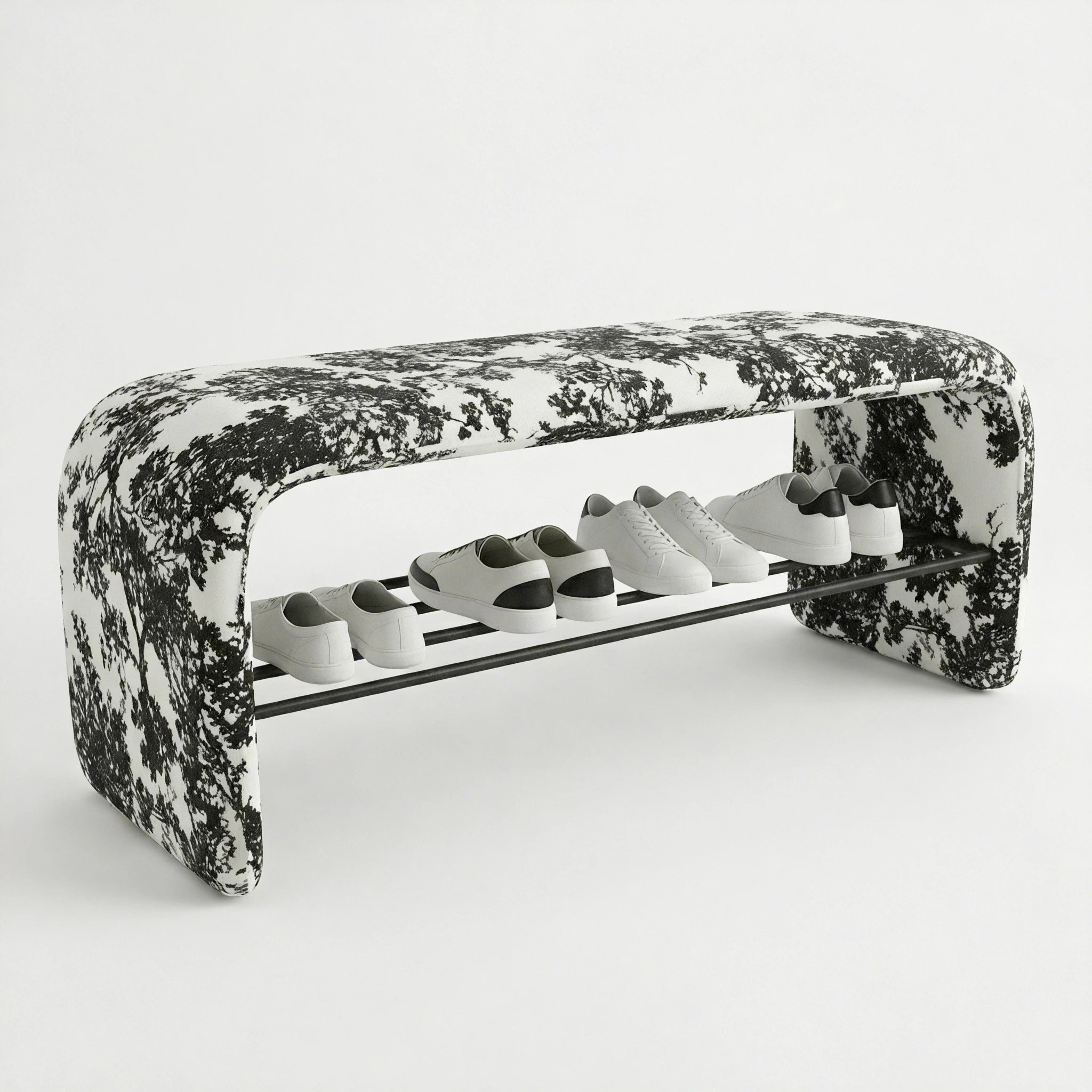 Sylvan Noir Entry Bench Chair Interior Moderna