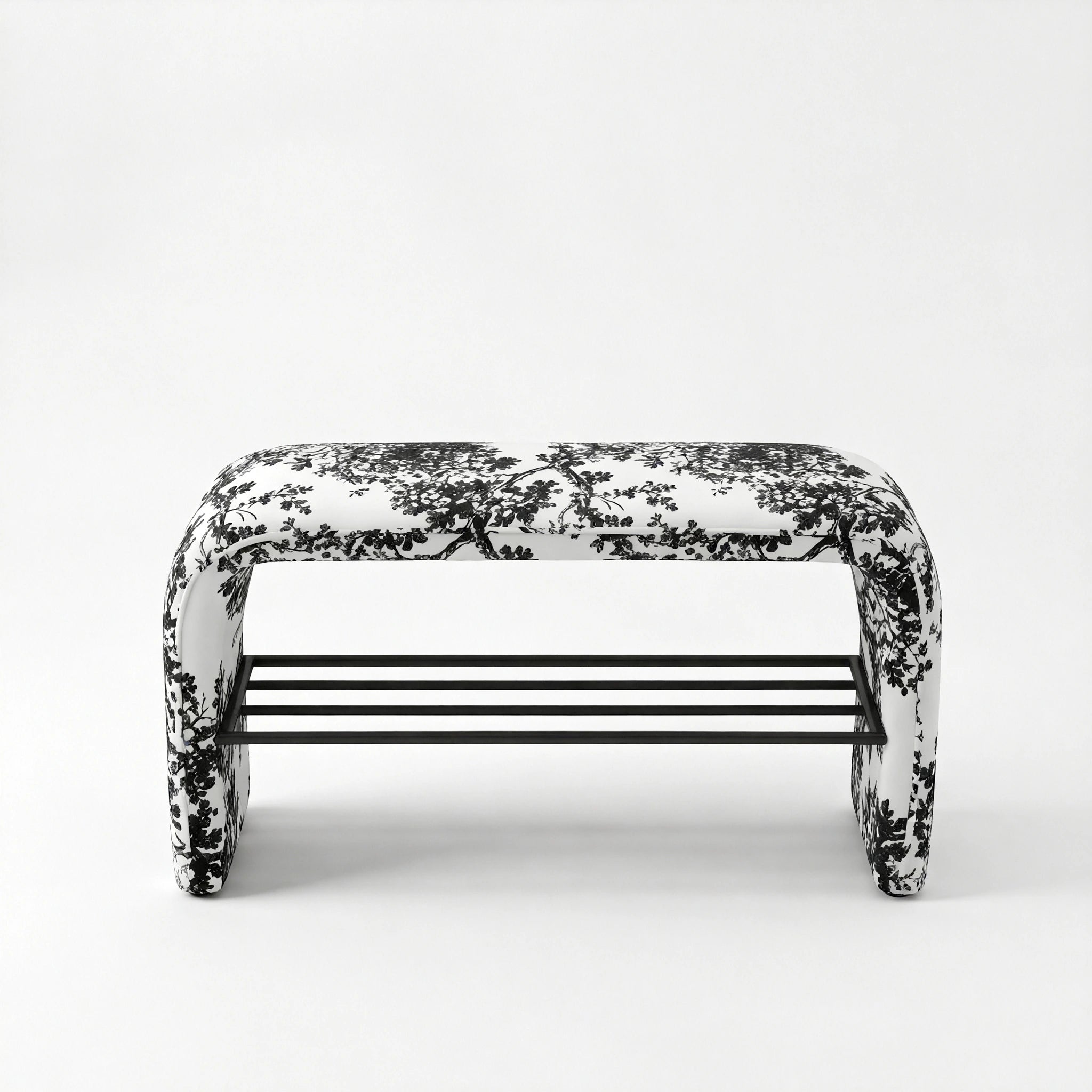 Sylvan Noir Entry Bench Chair Interior Moderna Small New