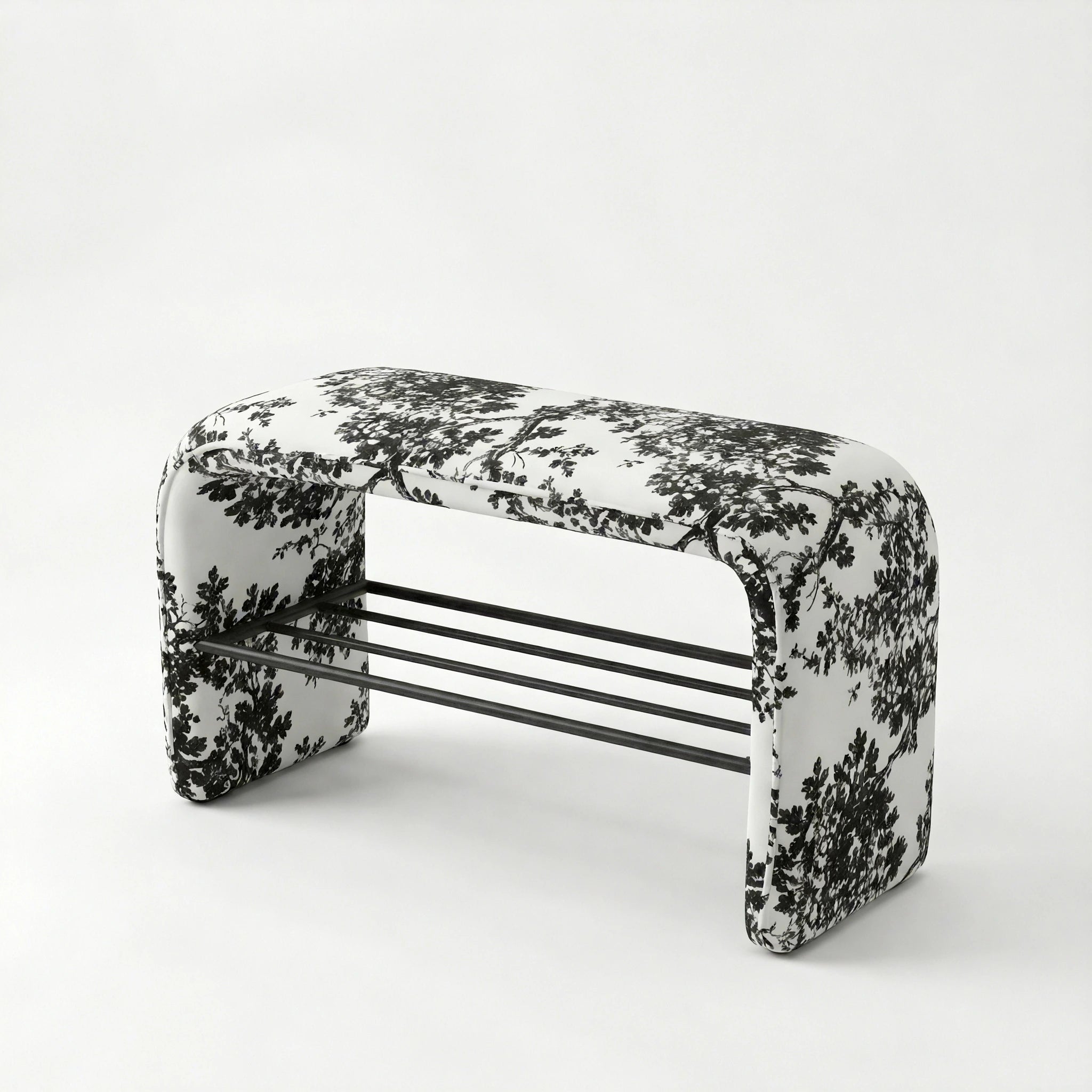 Sylvan Noir Entry Bench Chair Interior Moderna