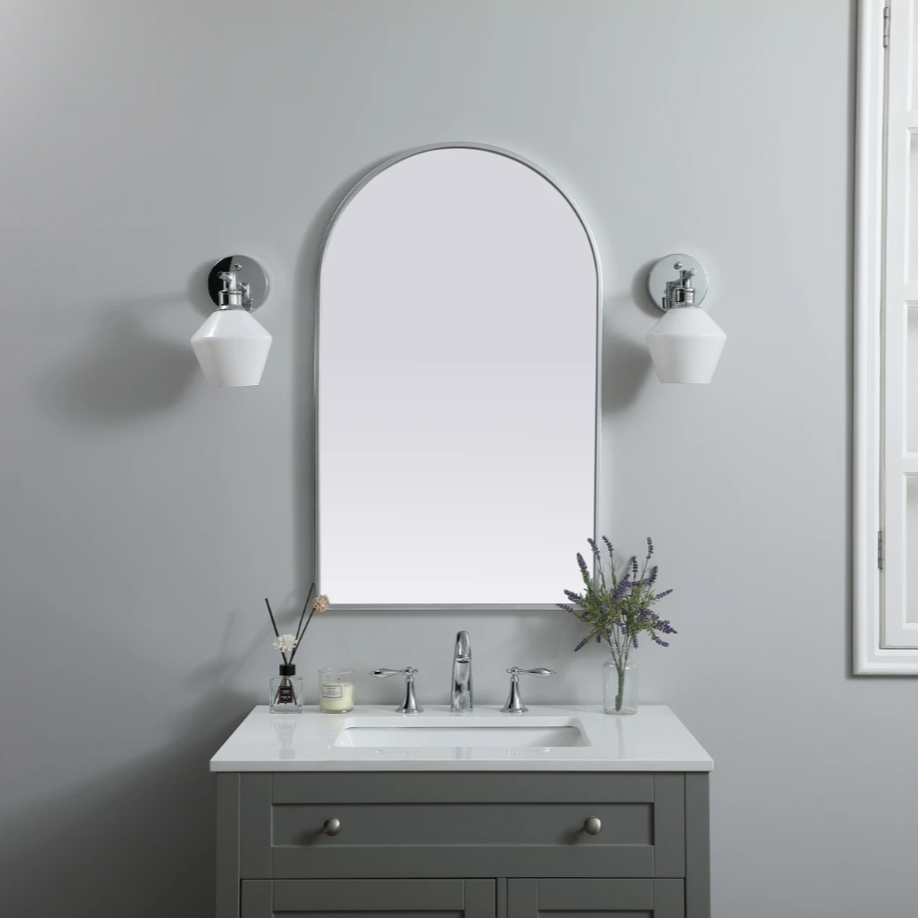 Hanging Arched Mirror Mirror Interior Moderna